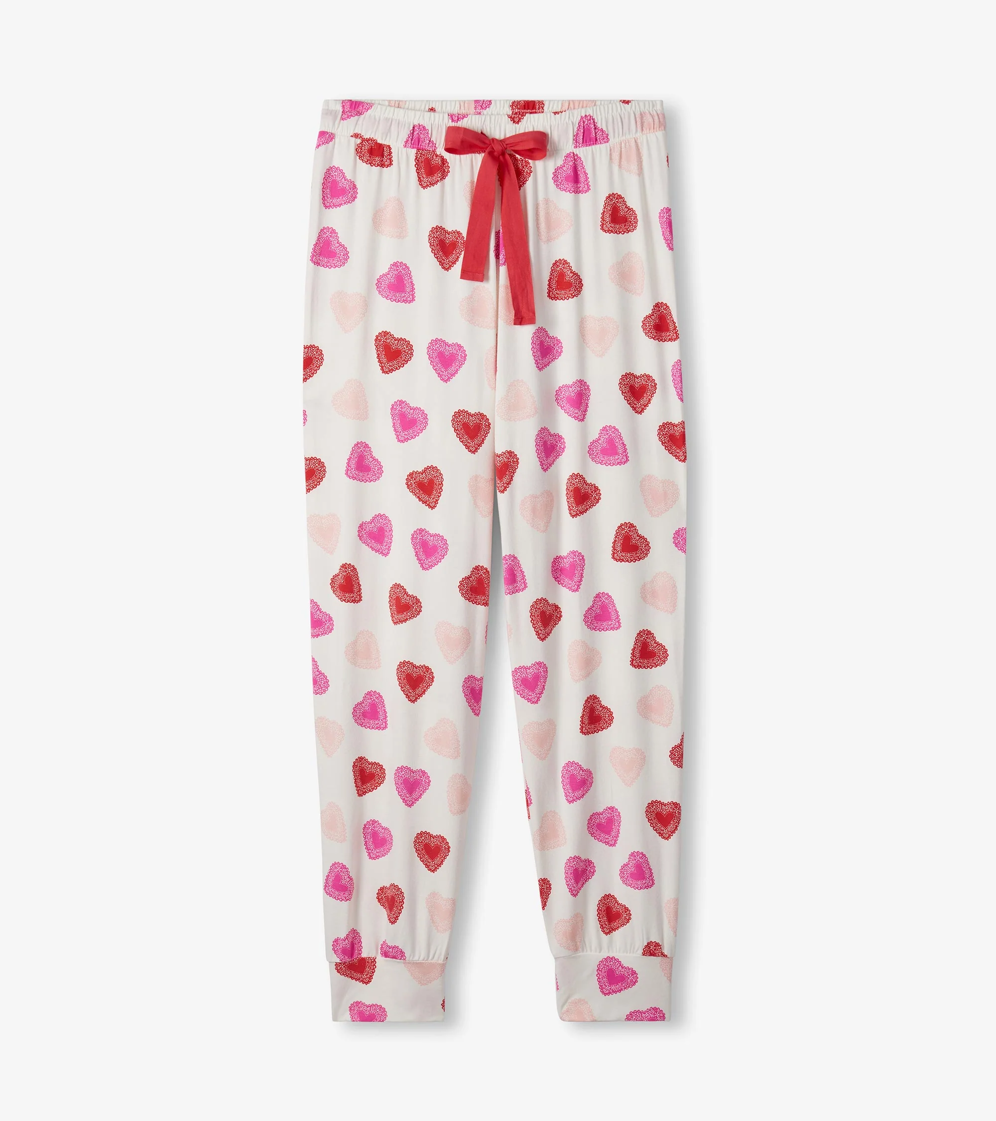 Women's Cut Out Hearts Pajama Set - Image 6