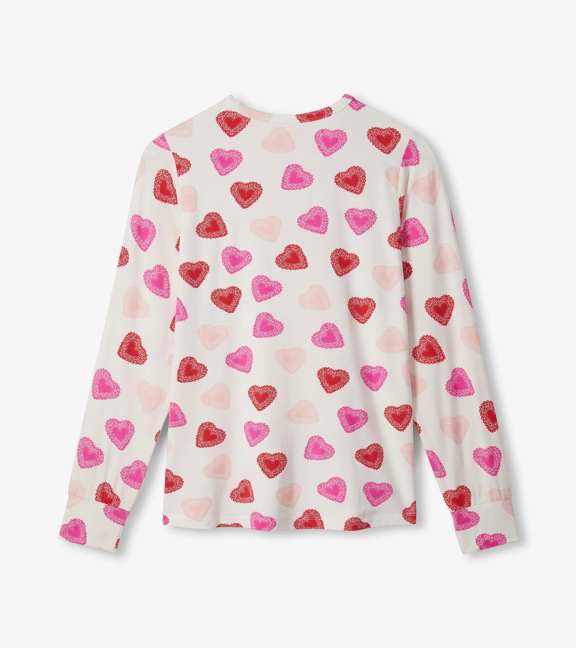 Women's Cut Out Hearts Pajama Set - Image 7