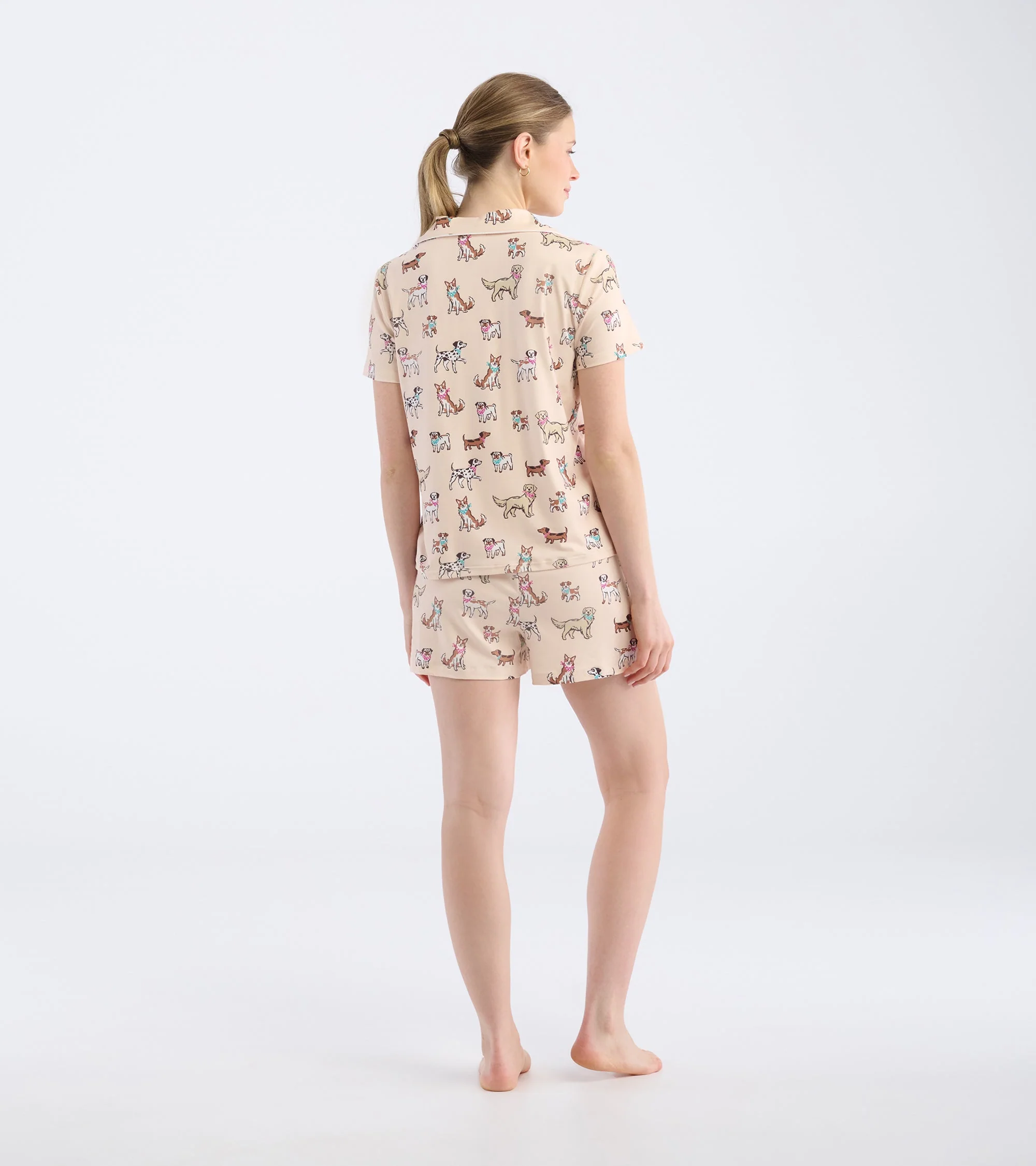 Women's Cute Pups Short Pajama Set - Image 3