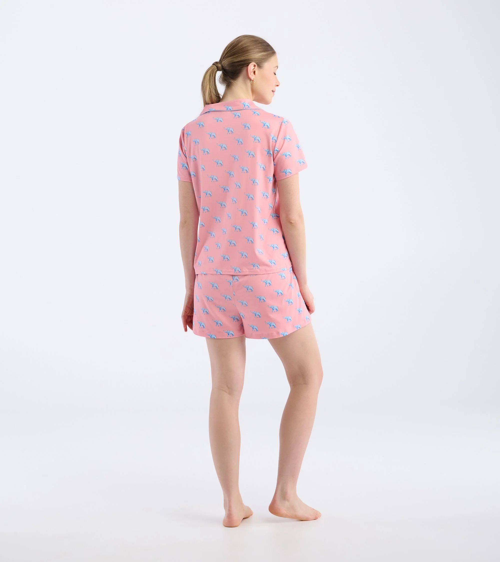 Women's Elephants Short Pajama Set - Image 3