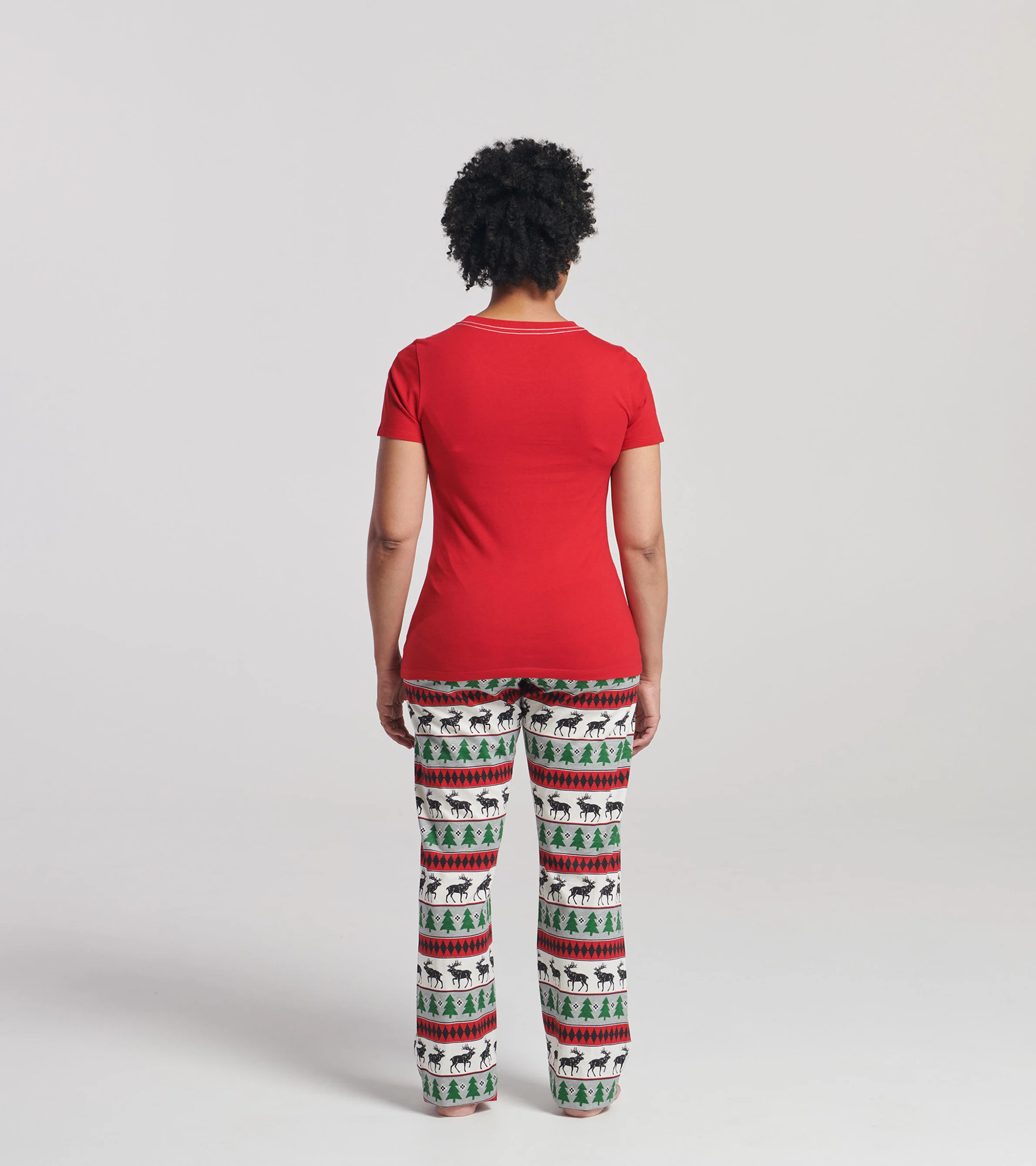 Women's Elk Fair Isle Women’s Short Sleeve T-Shirt - Image 4