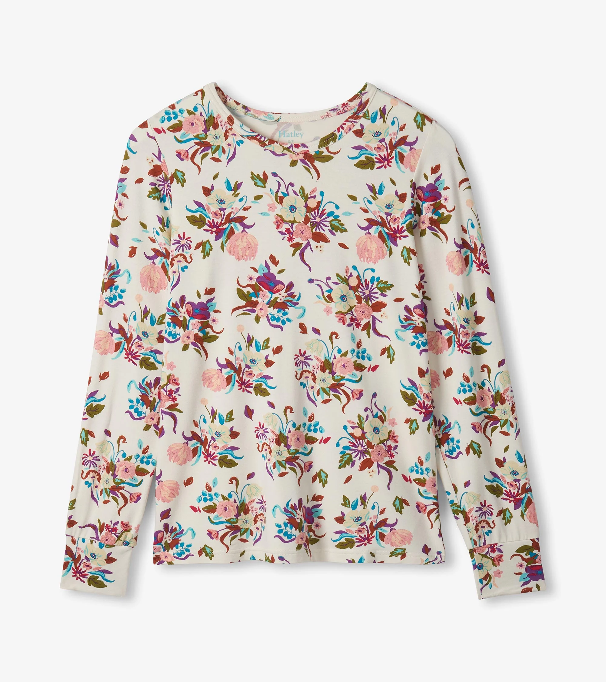 Women's Fall Floral Bamboo Pajama Set - Image 5