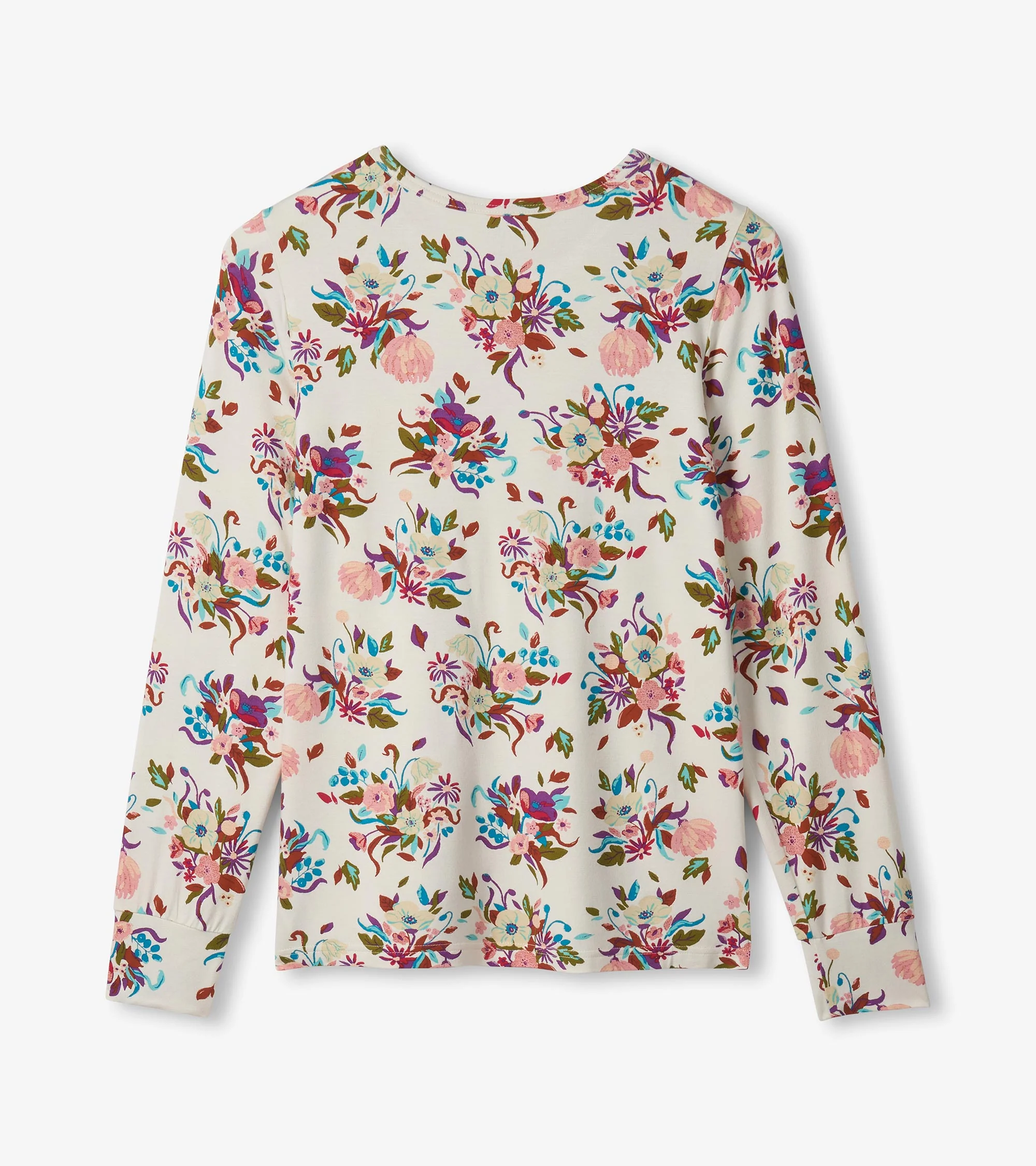 Women's Fall Floral Bamboo Pajama Set - Image 7
