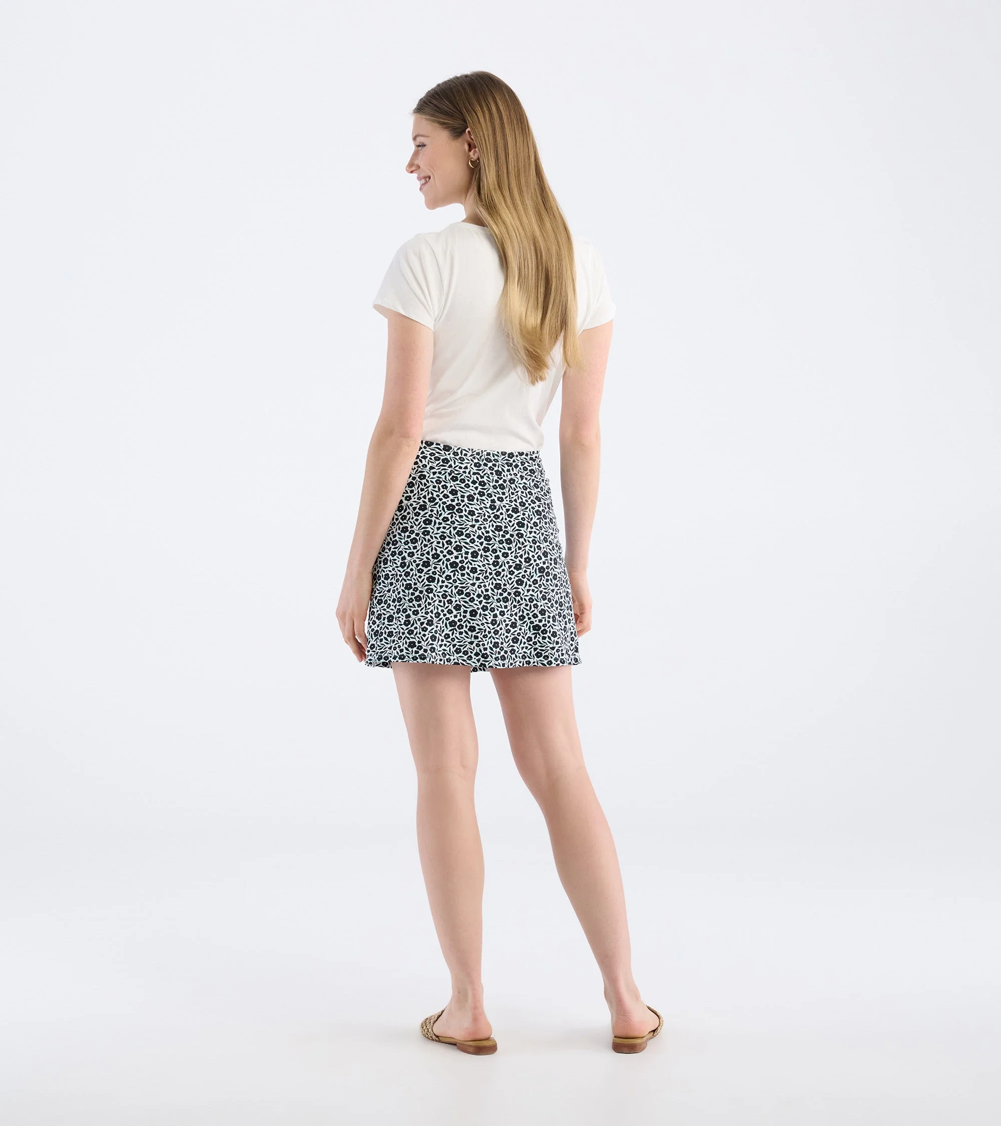 Women's Fresh Flowers Skort - Image 4