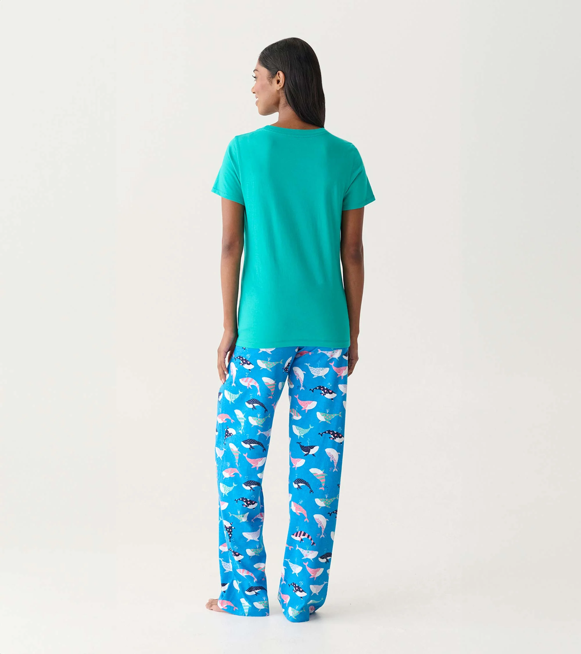 Women's Fun Whales Pajama T-Shirt - Image 4