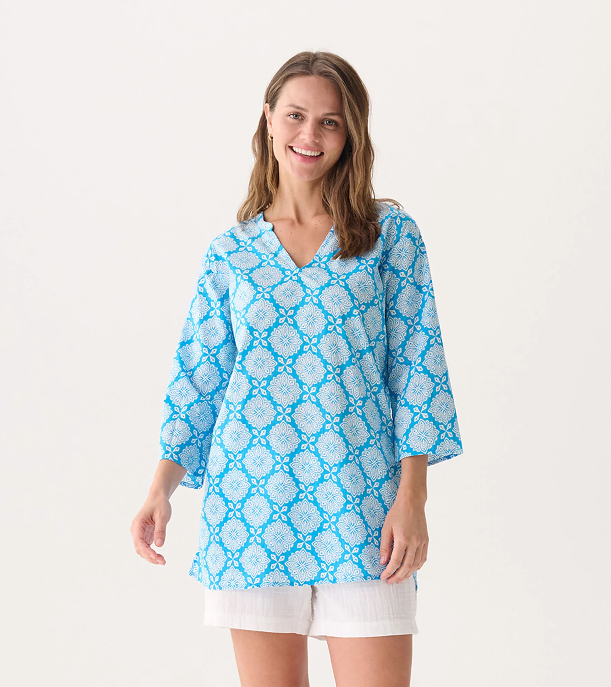 Women's Gradient Flowers Delray Beach Tunic