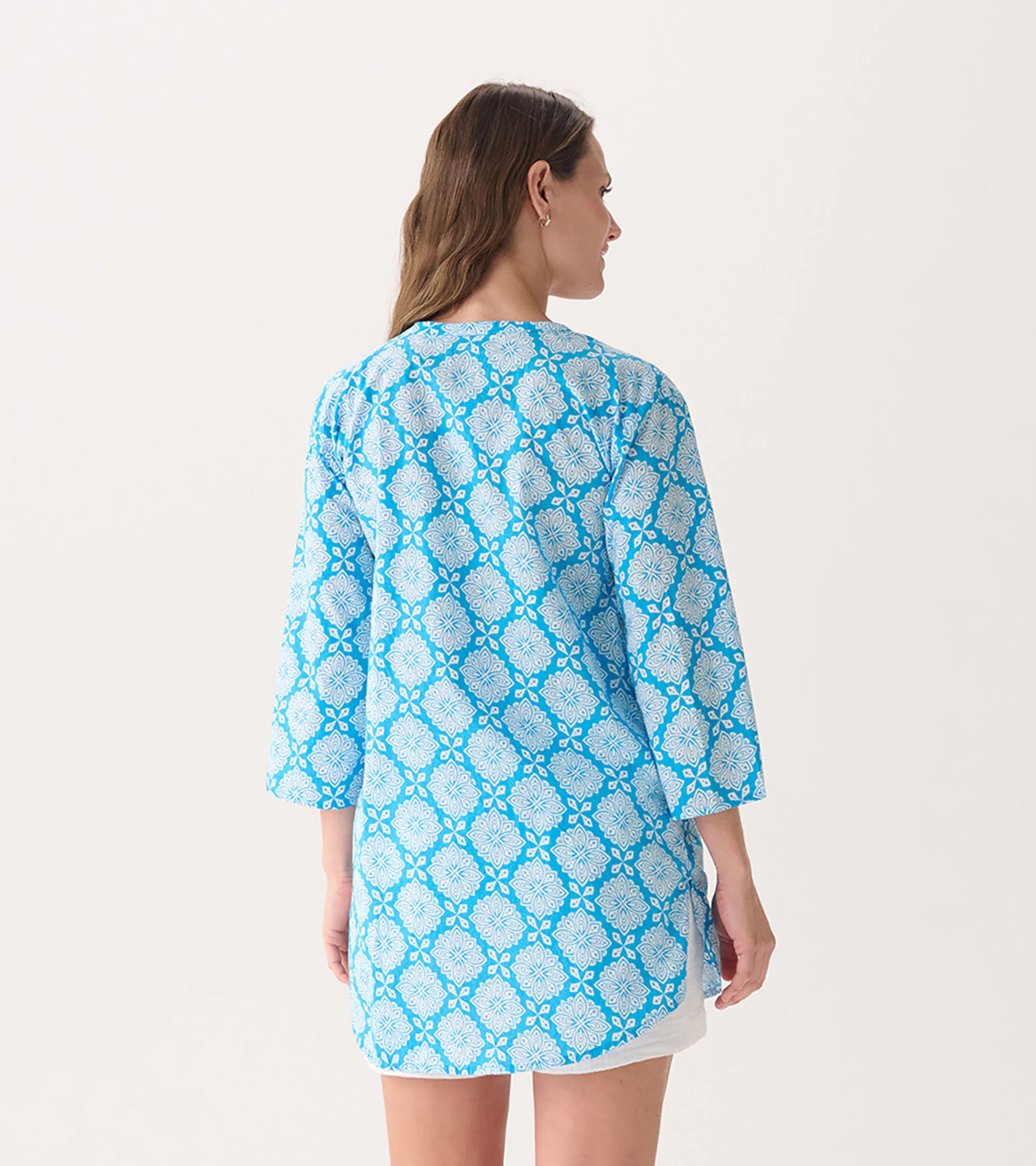 Women's Gradient Flowers Delray Beach Tunic - Image 4