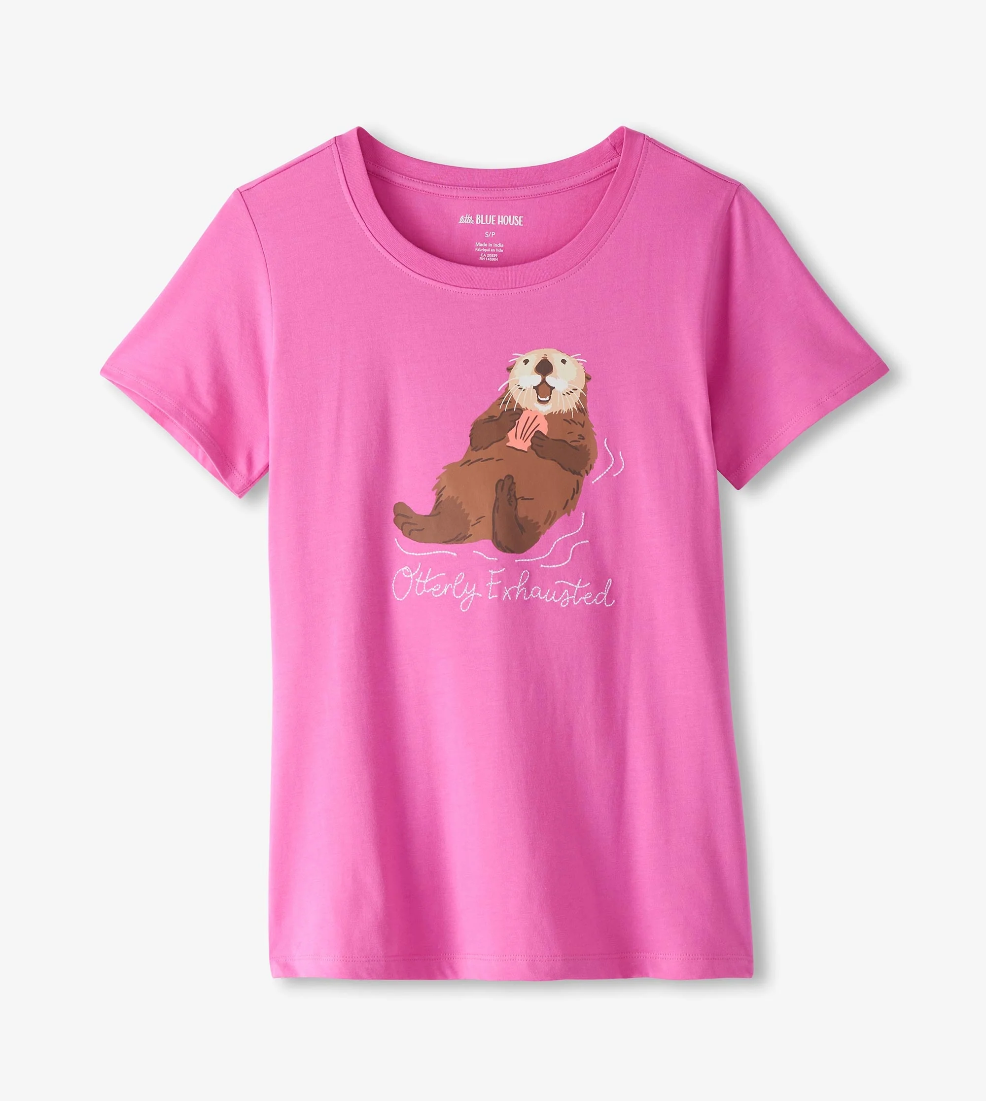 Women's Happy Otters Pajama T-Shirt - Image 2