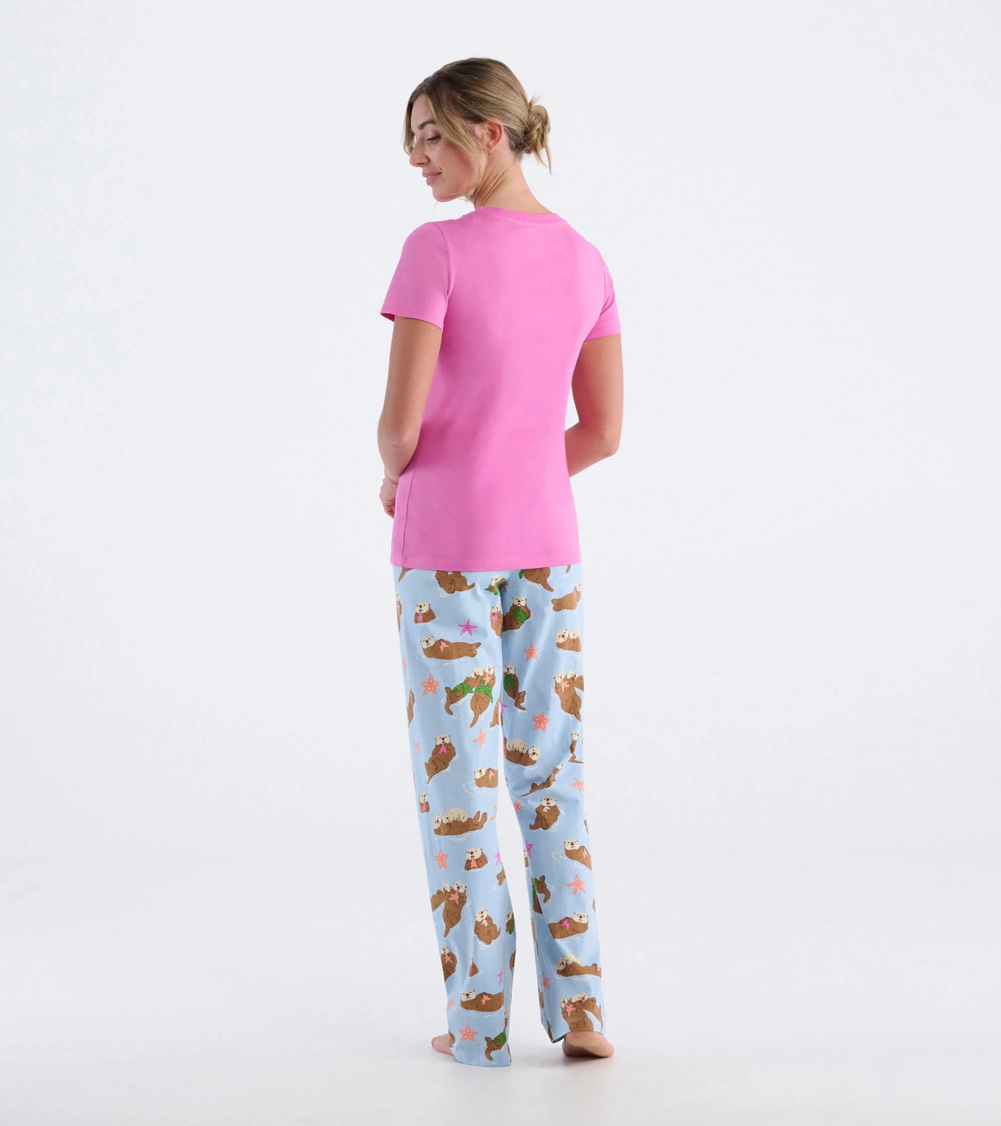 Women's Happy Otters Pajama T-Shirt - Image 4