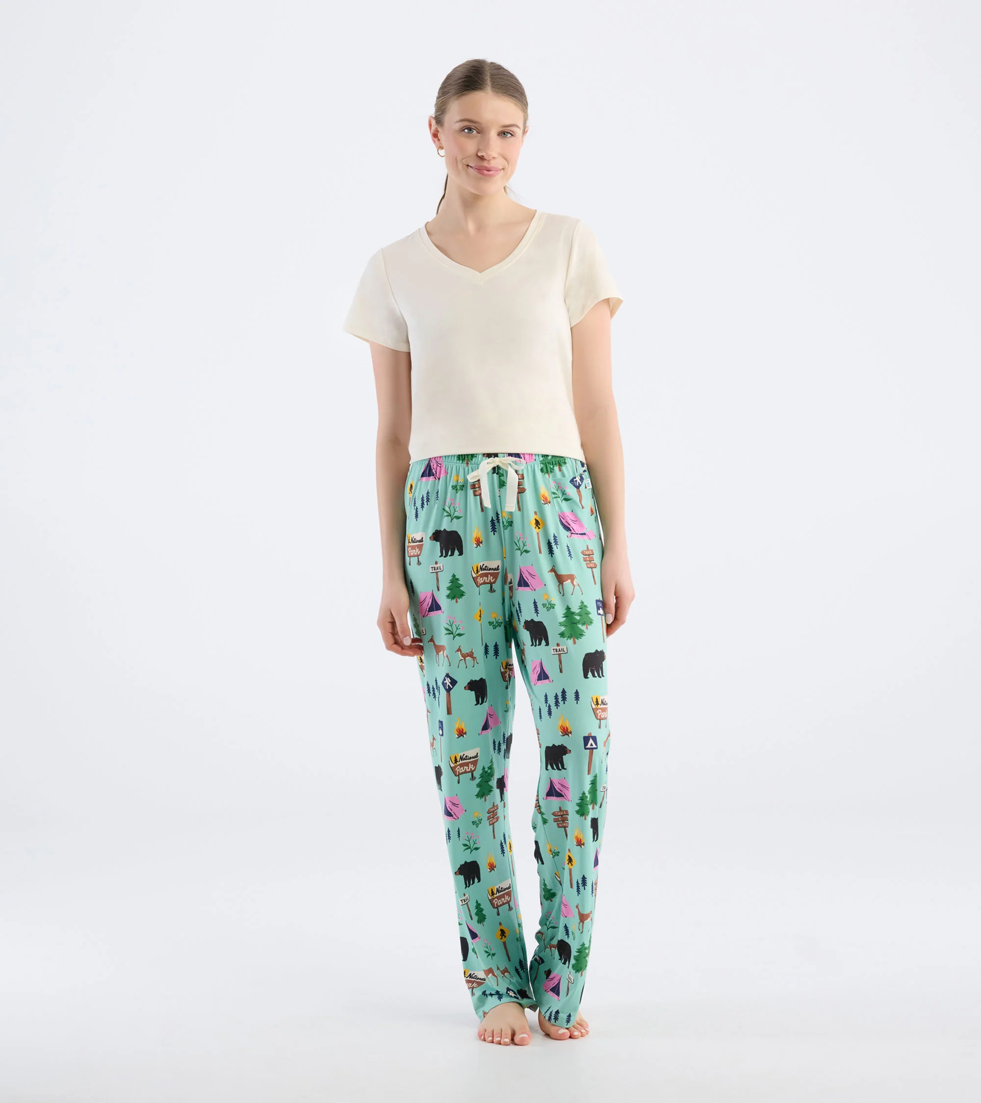 Women's Hiking Trail Polyknit Pajama Pants - Image 3