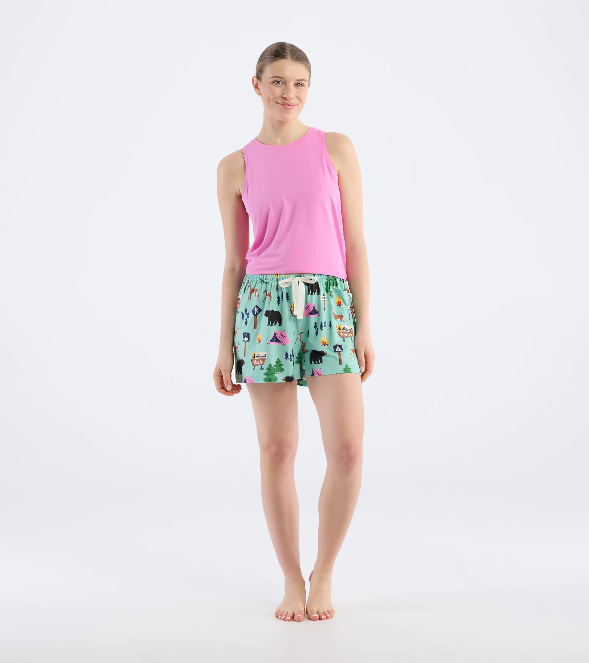 Women's Hiking Trail Polyknit Pajama Shorts - Image 3
