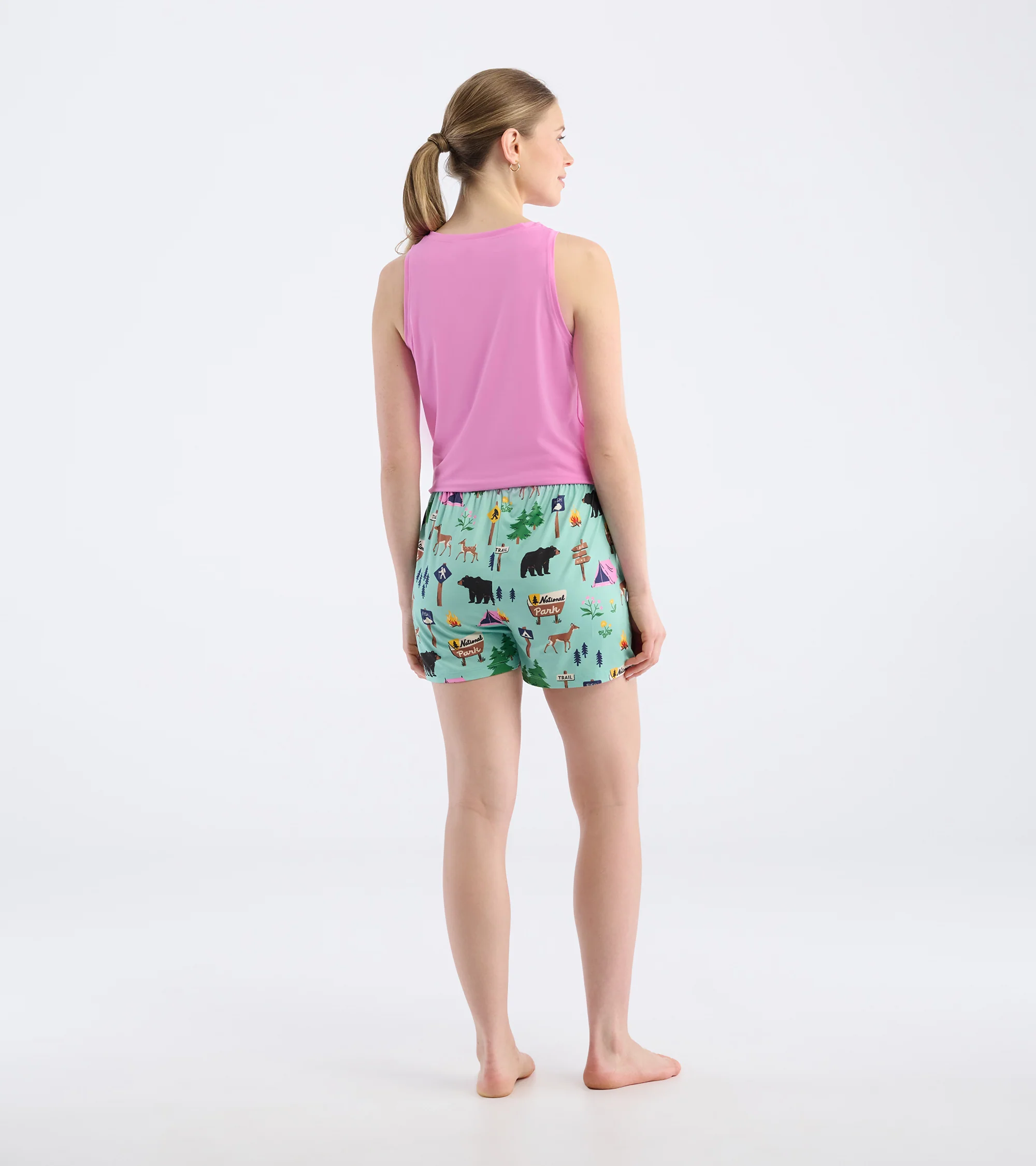 Women's Hiking Trail Polyknit Pajama Shorts - Image 4