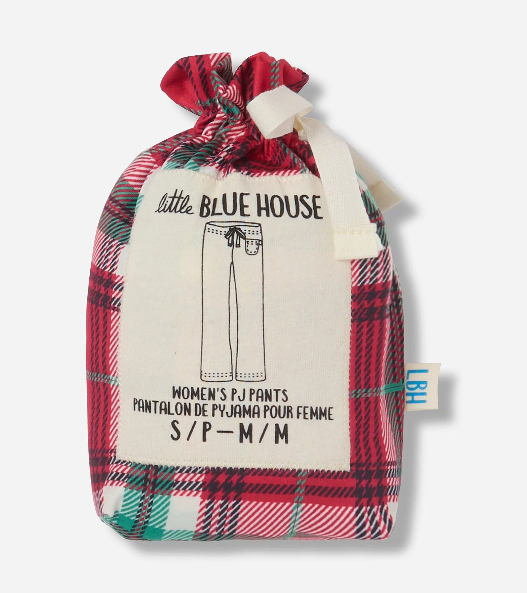 Women's Holiday Plaid Polyknit Pajama Pants - Image 2