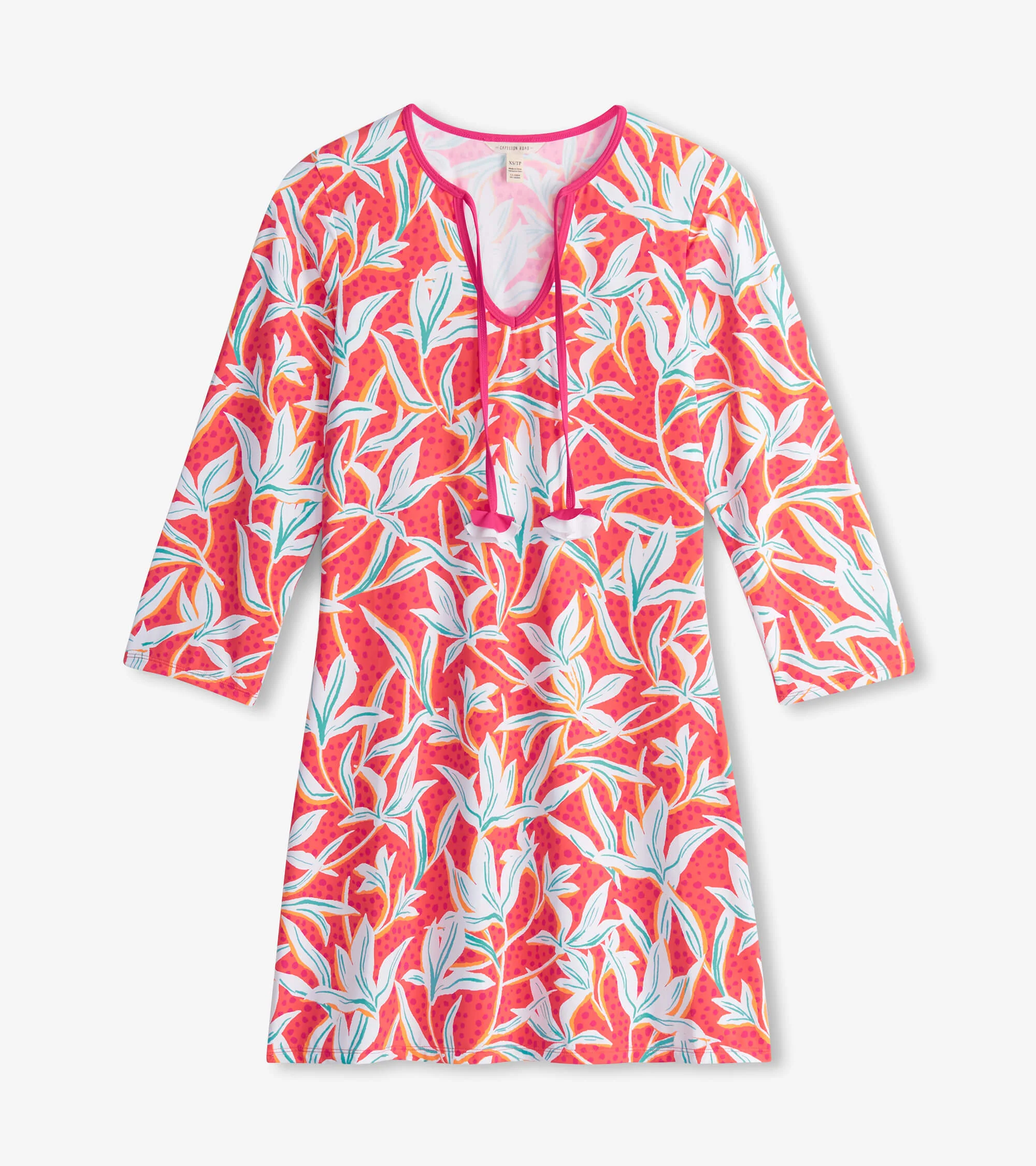 Women's Leafy Floral Beach Dress - Image 2