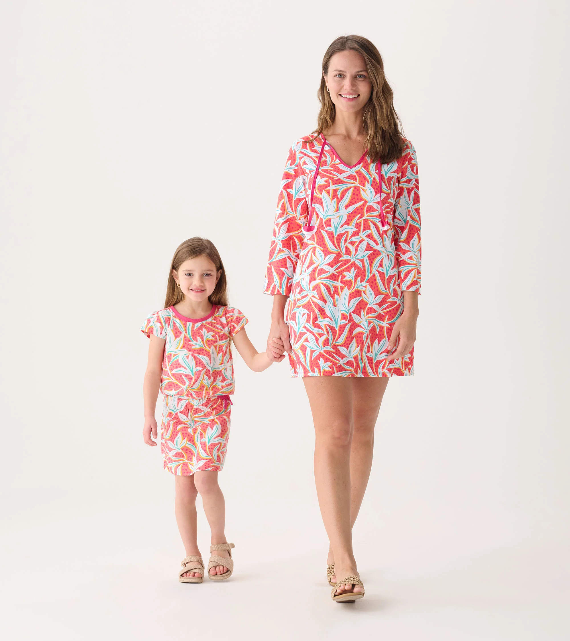 Women's Leafy Floral Beach Dress - Image 4