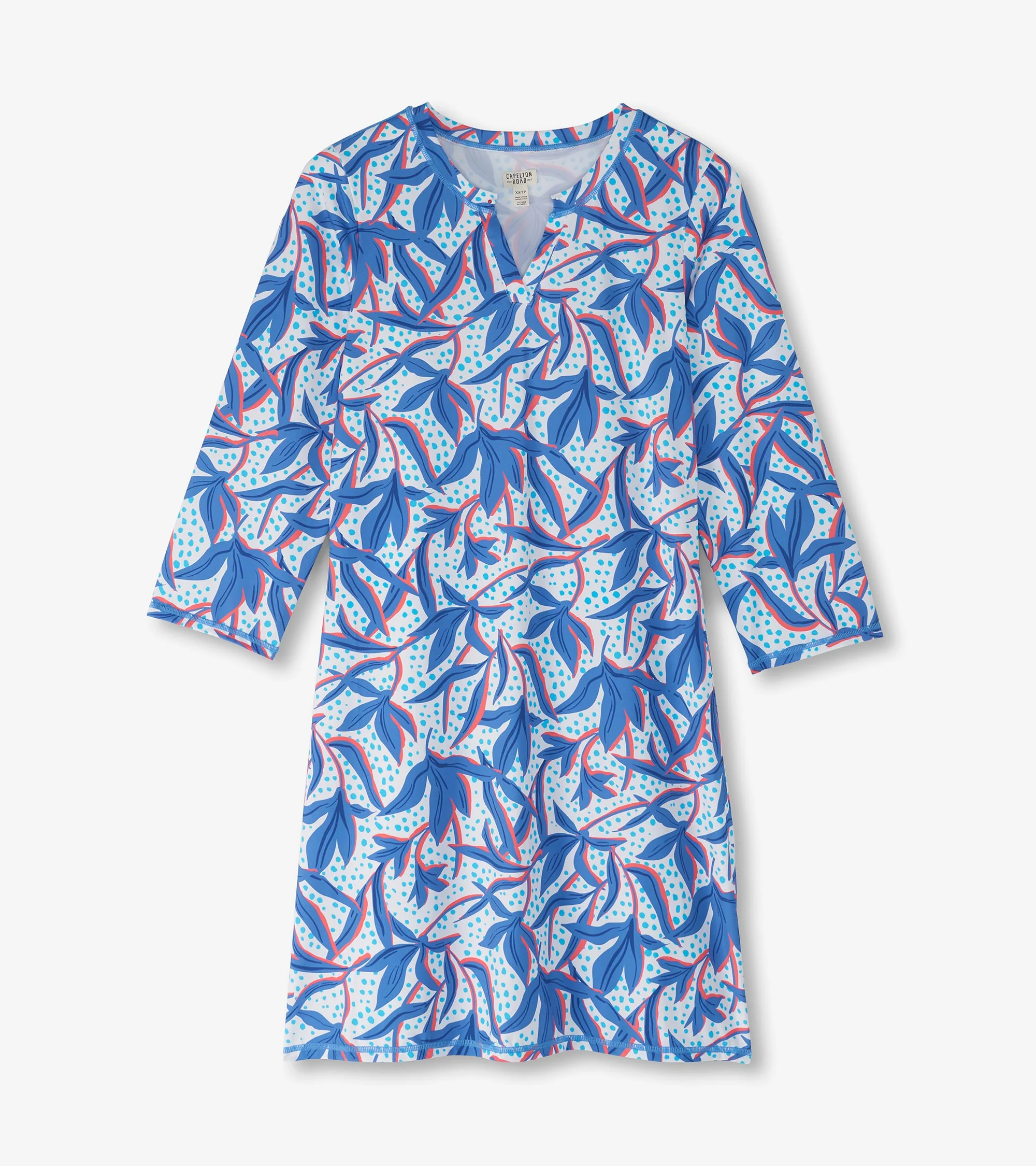 Women's Leafy Floral Notch Neck Dress - Image 2