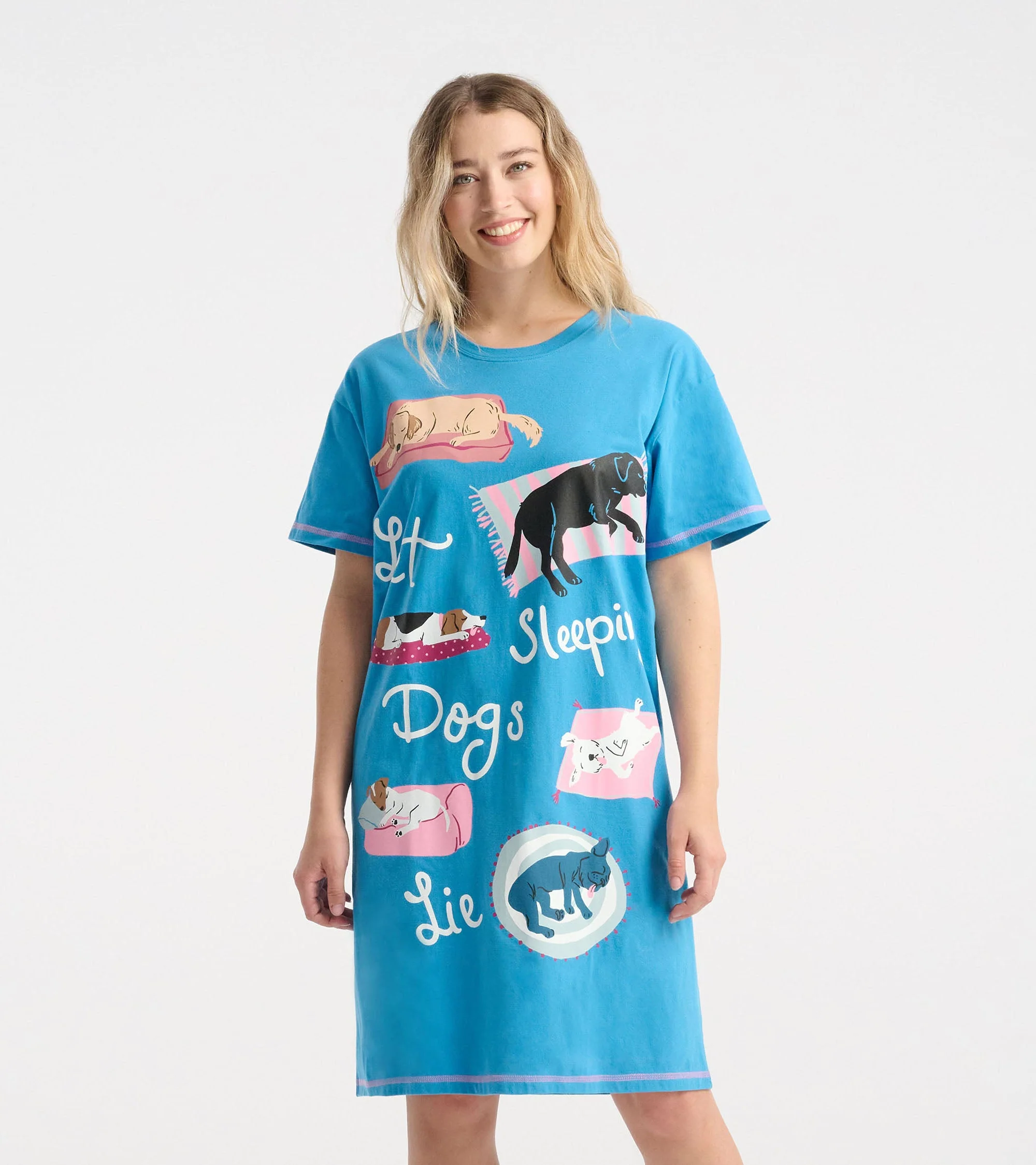Women's Let Sleeping Dogs Lie Cotton Sleepshirt