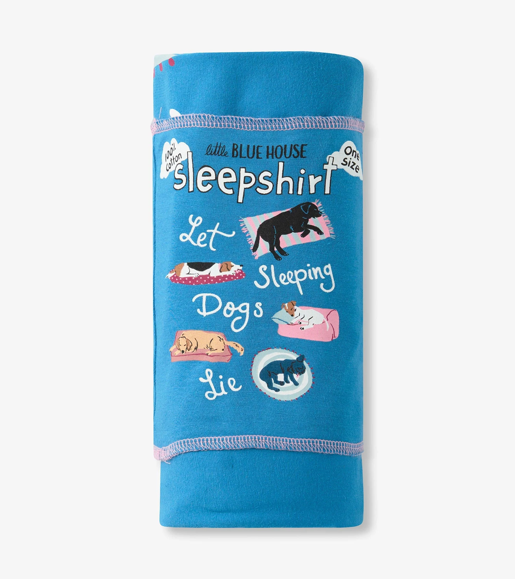 Women's Let Sleeping Dogs Lie Cotton Sleepshirt - Image 4