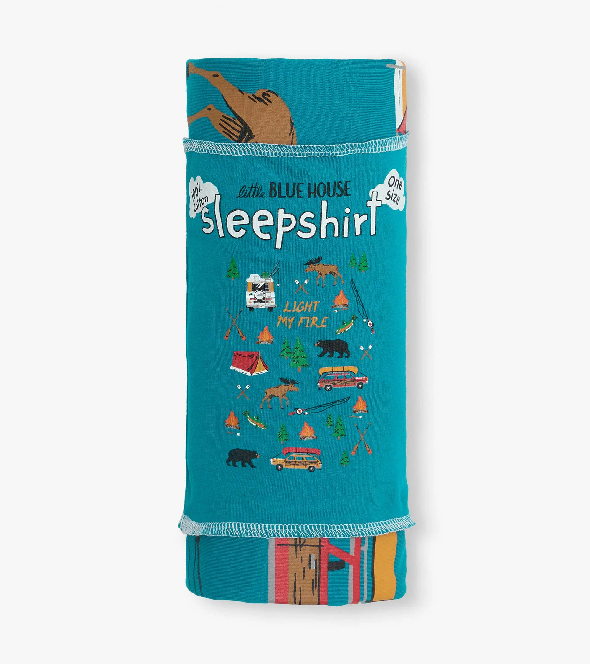 Women's Light My Fire Cotton Sleepshirt - Image 3