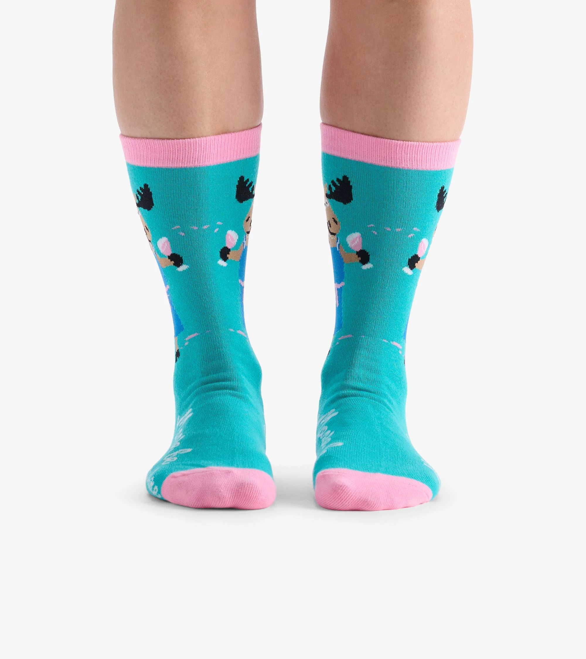 Women's Moose Be 5 O'Clock Crew Socks - Image 4