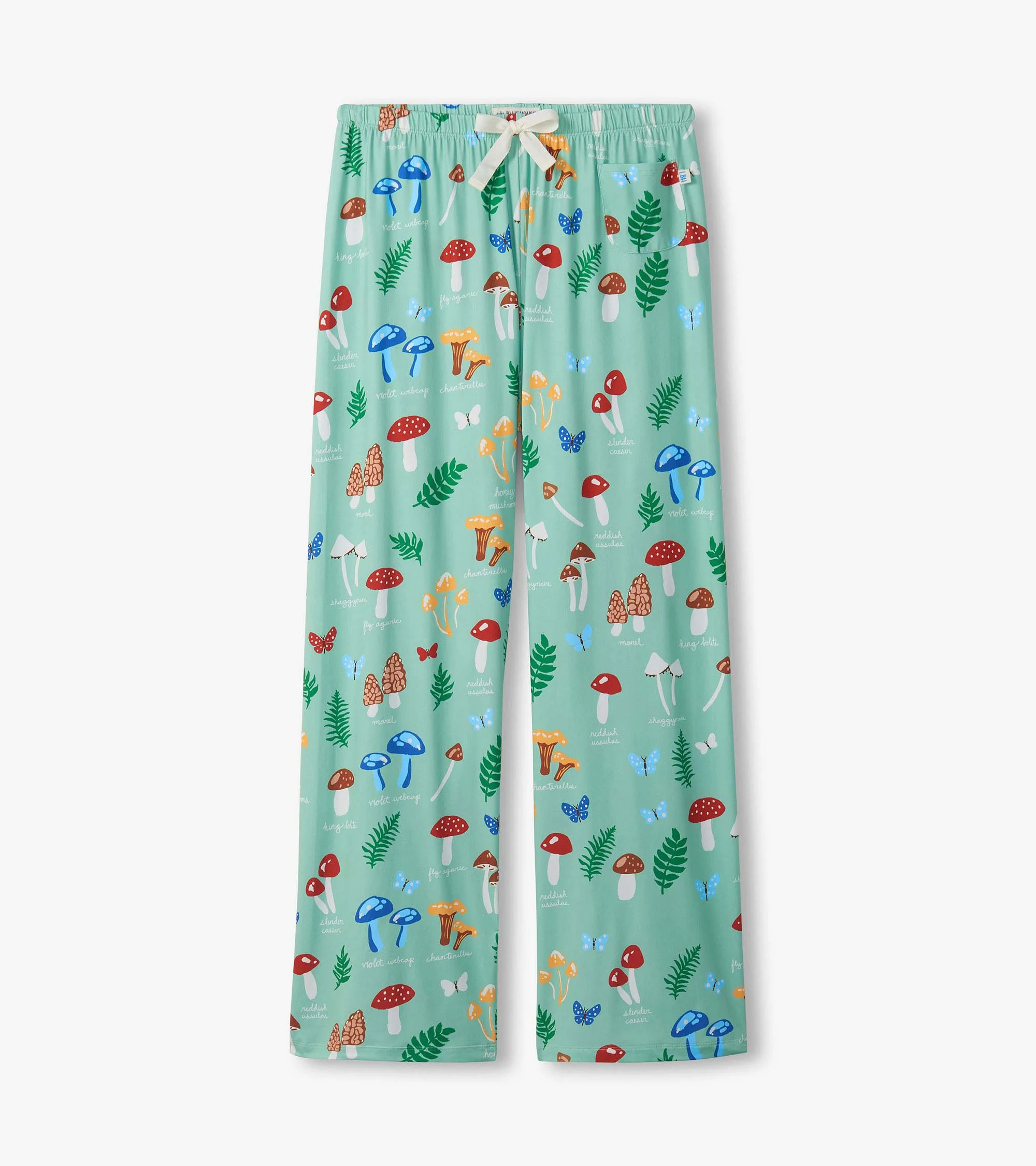 Women's Mushrooms Polyknit Pajama Pants - Image 5