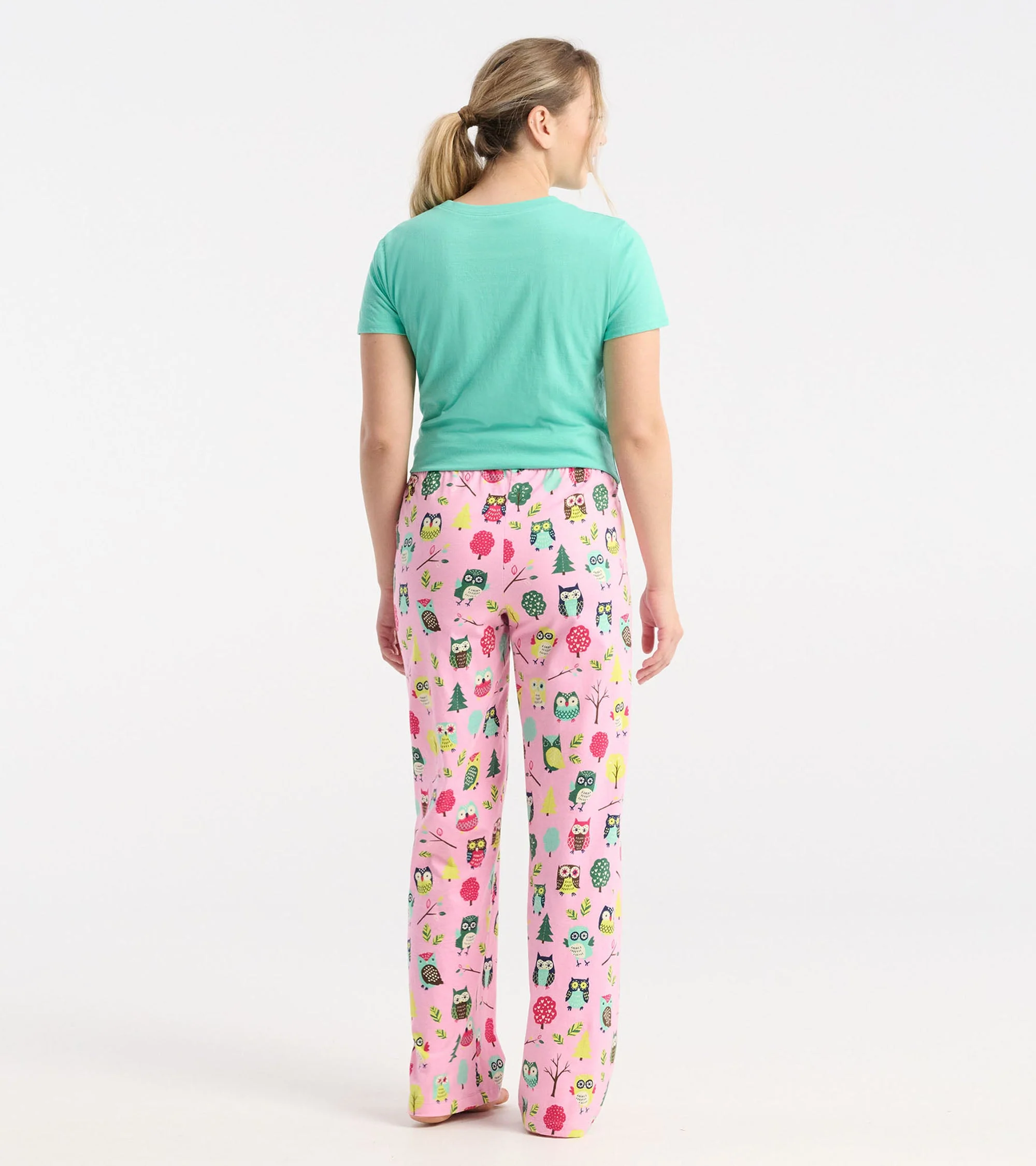 Women's Night Owl Cotton Pajama Pants - Image 4