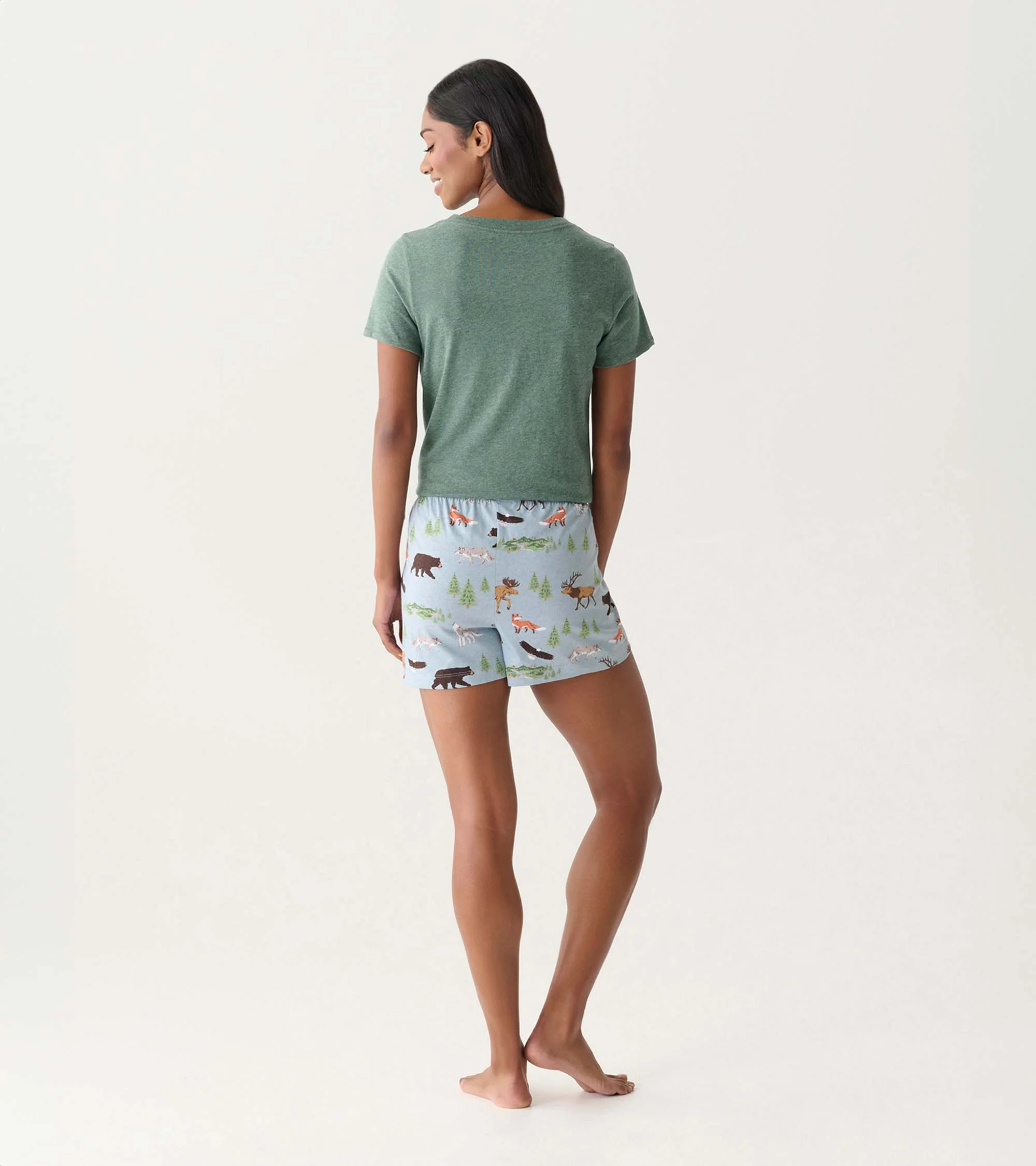 Women's Northern Wilderness Pajama Shorts - Image 4