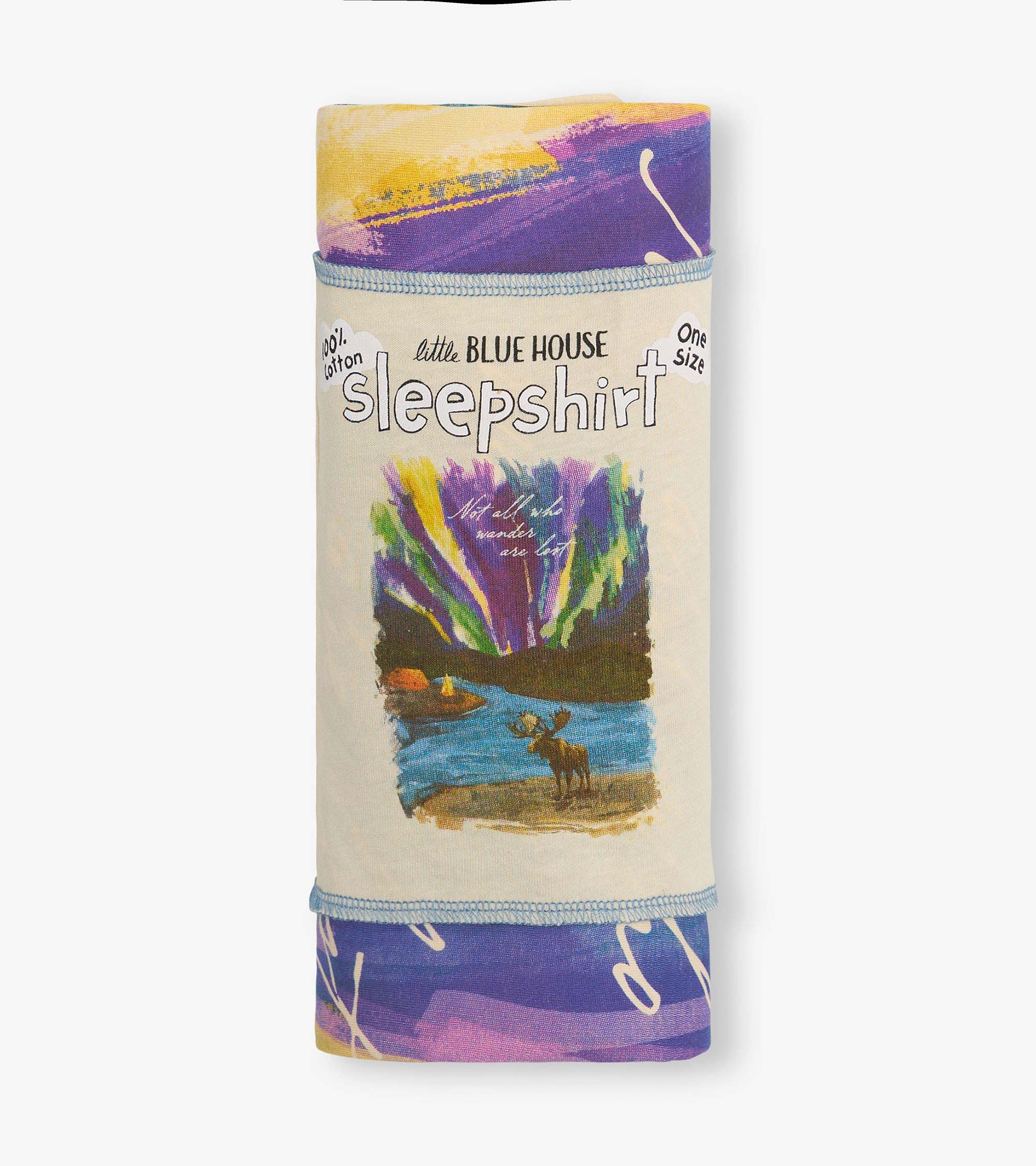 Women's Not All Those Who Wander Cotton Sleepshirt - Image 3