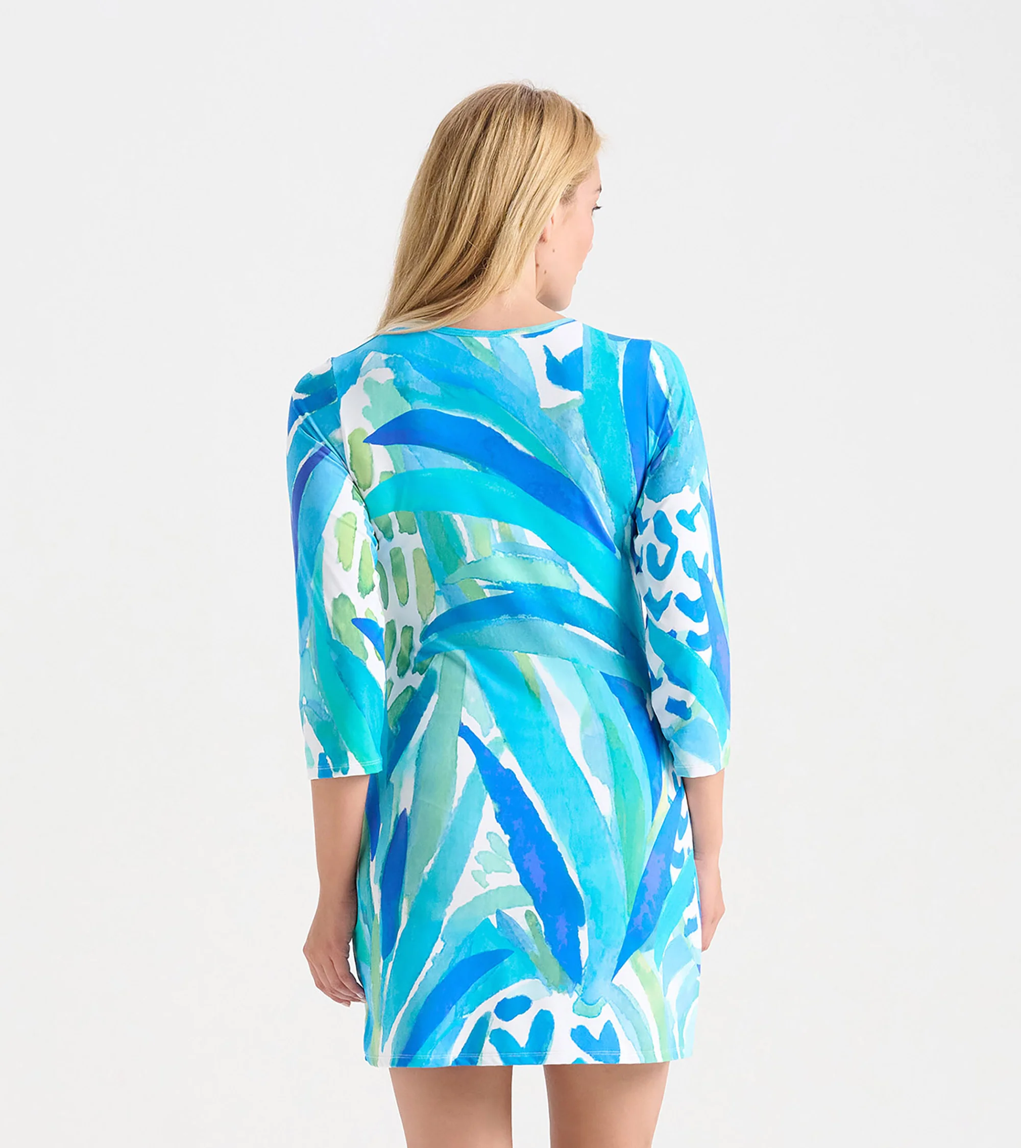 Women's Painted Pineapple Seaside Beach Dress - Image 4