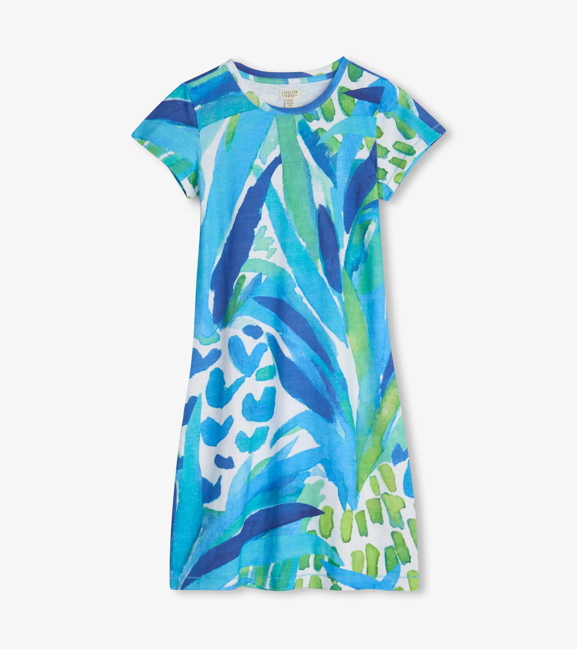 Women's Painted Pineapples Crew Neck T-Shirt Dress - Image 2