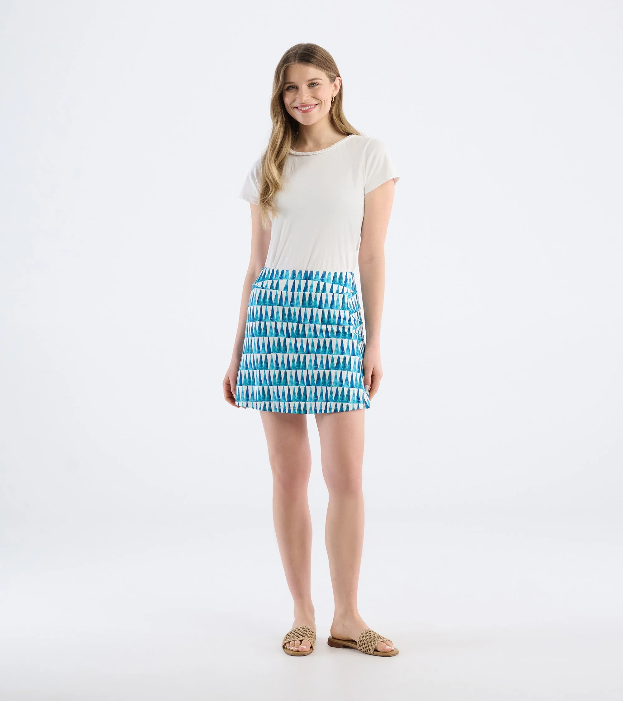 Women's Painted Triangles Skort - Image 3