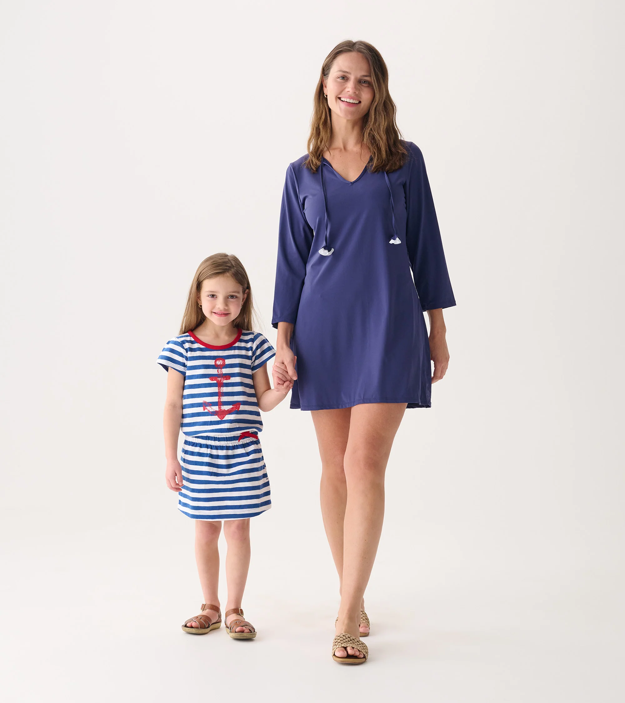 Women's Patriot Blue Seaside Beach Dress - Image 3