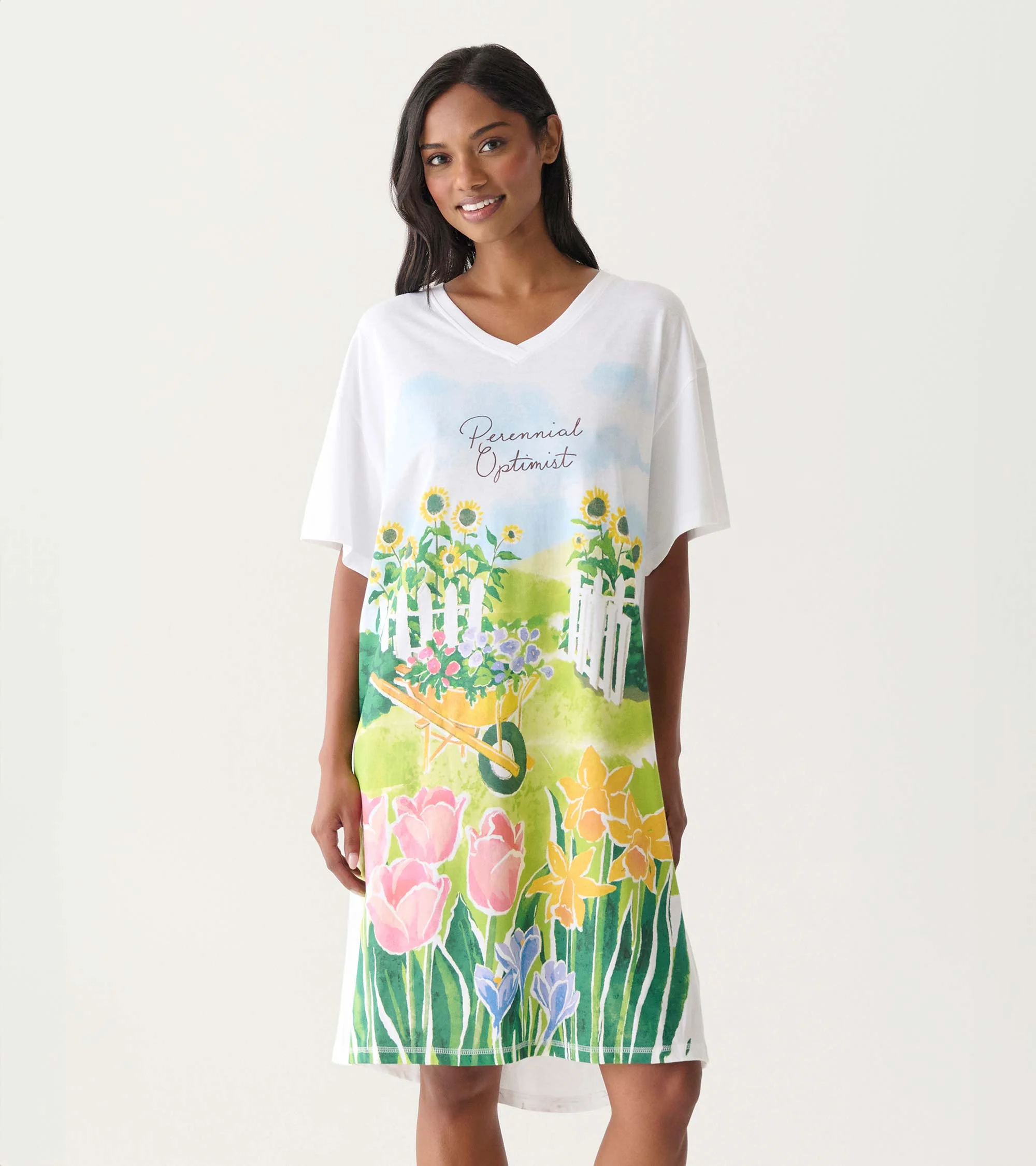 Women's Perennial Optimist Cotton Sleepshirt