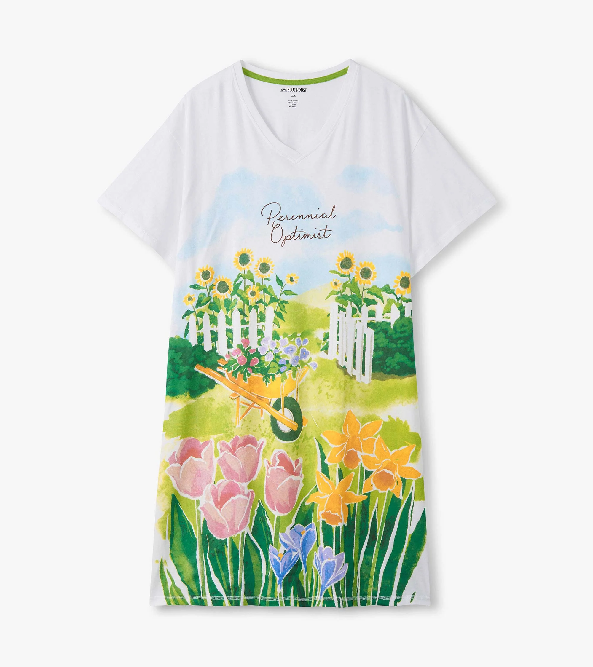 Women's Perennial Optimist Cotton Sleepshirt - Image 2