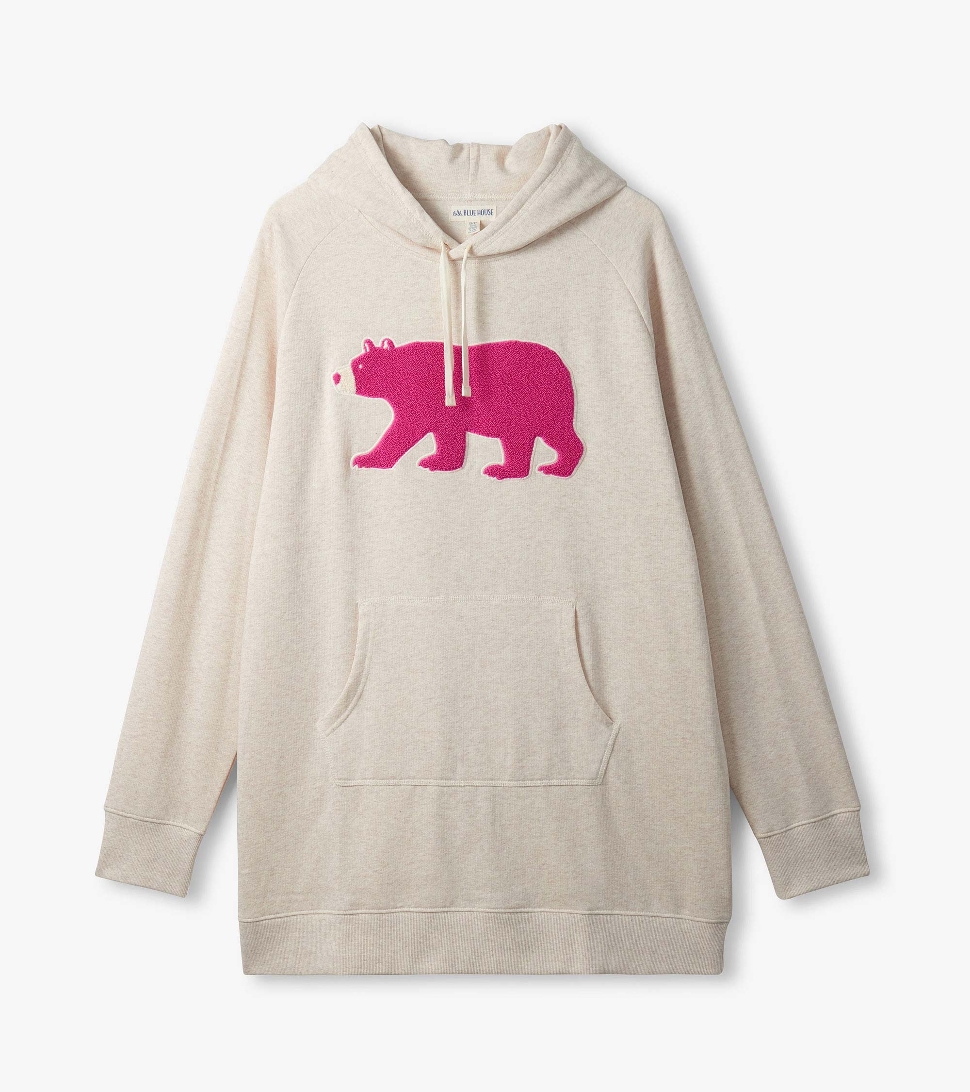 Women's Pink Bear Oversized Hoodie - Image 2