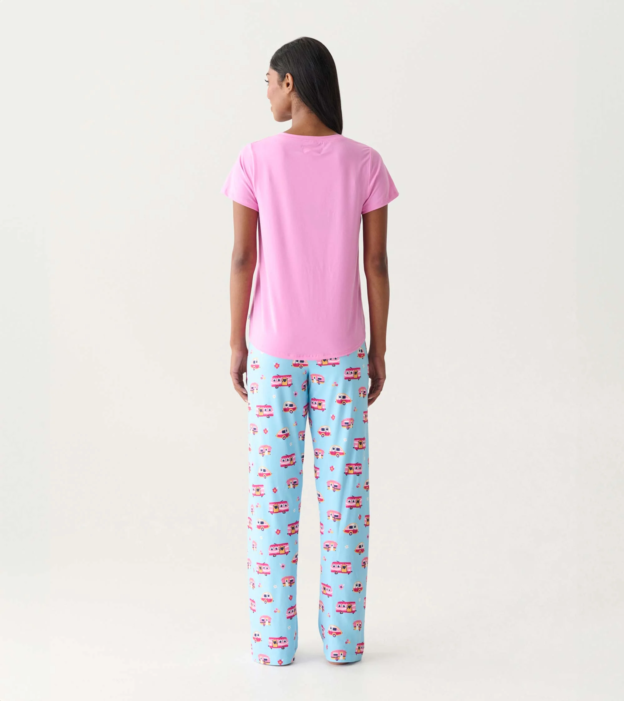 Women's Pink V-Neck T-Shirt - Image 4