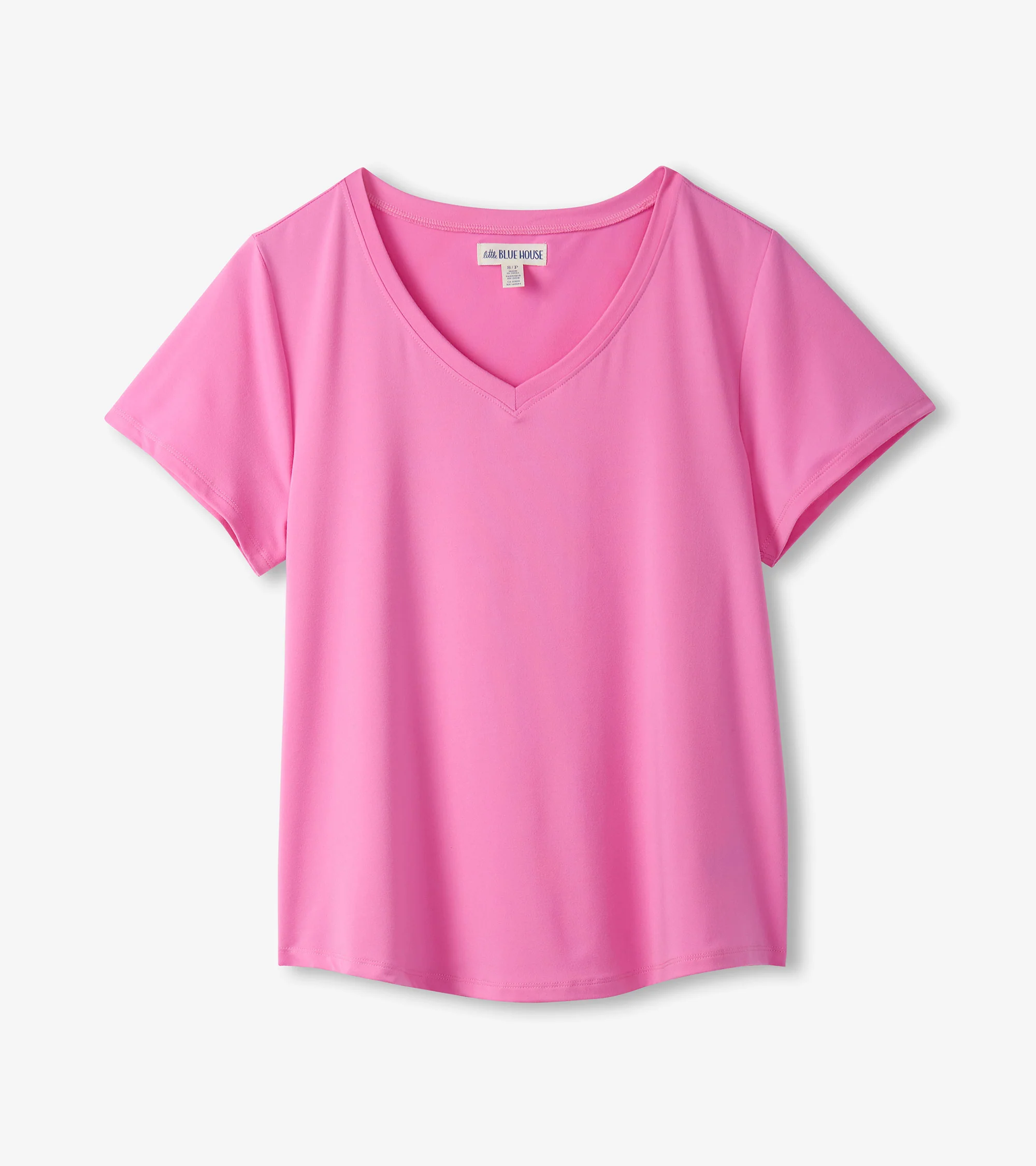 Women's Pink V-Neck T-Shirt - Image 5