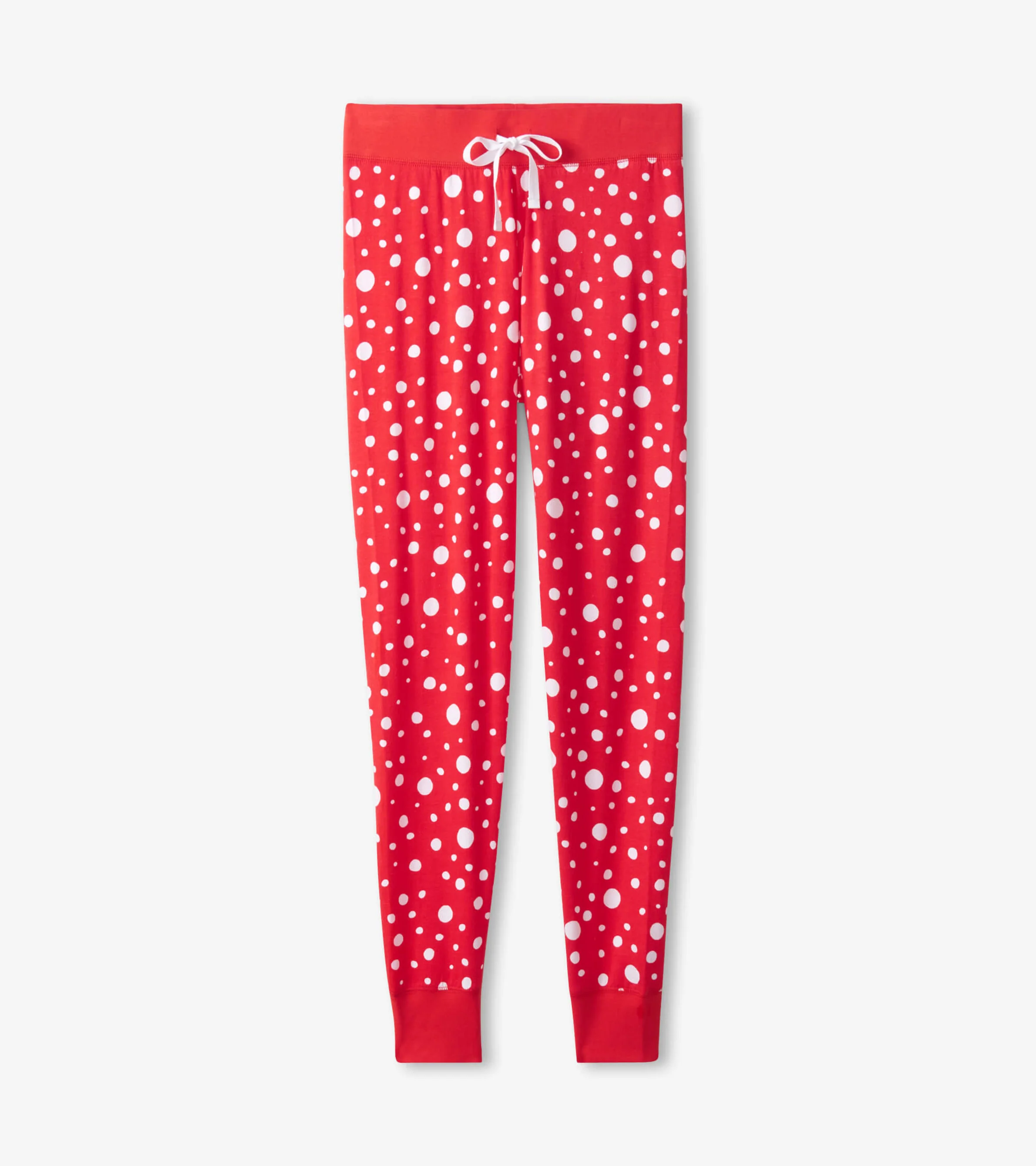 Women's Polka Dot Christmas Sleep Leggings - Image 2