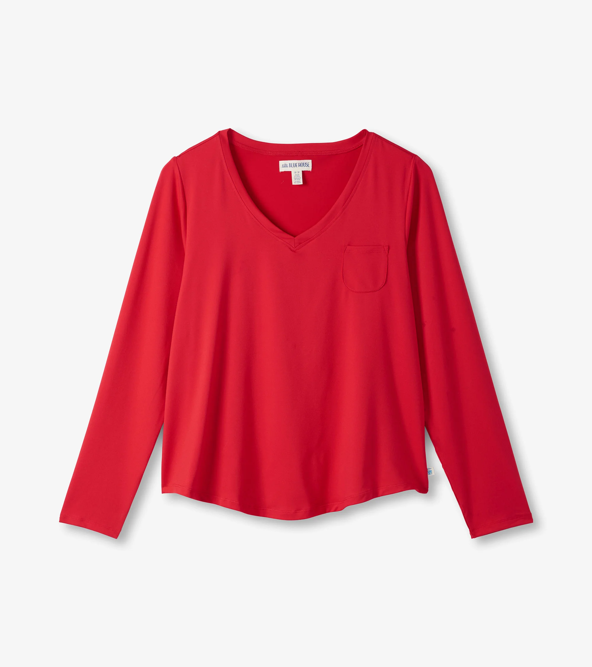 Women's Red Long Sleeve T-Shirt - Image 5