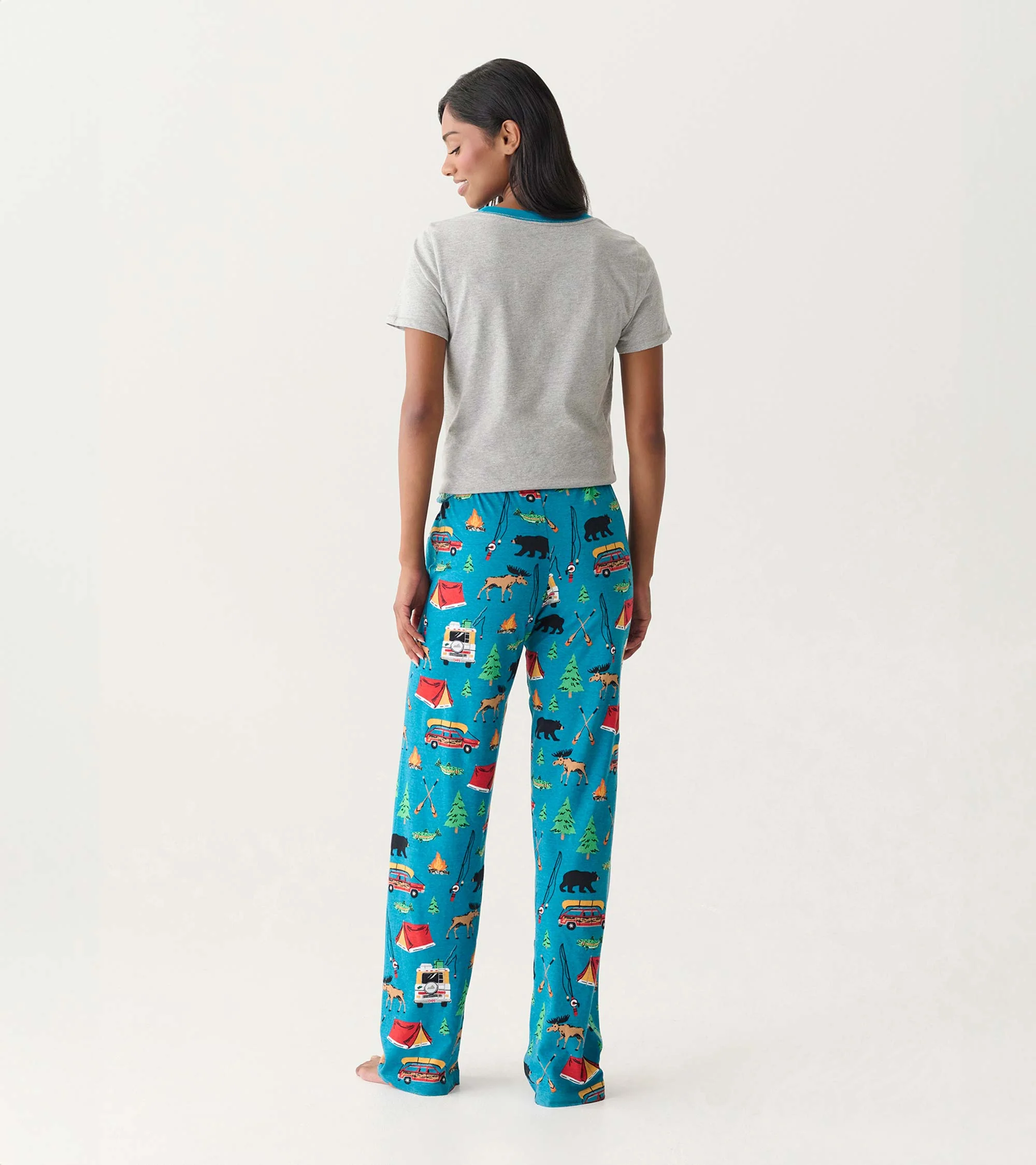 Women's Retro Camping Cotton Pajama Pants - Image 4