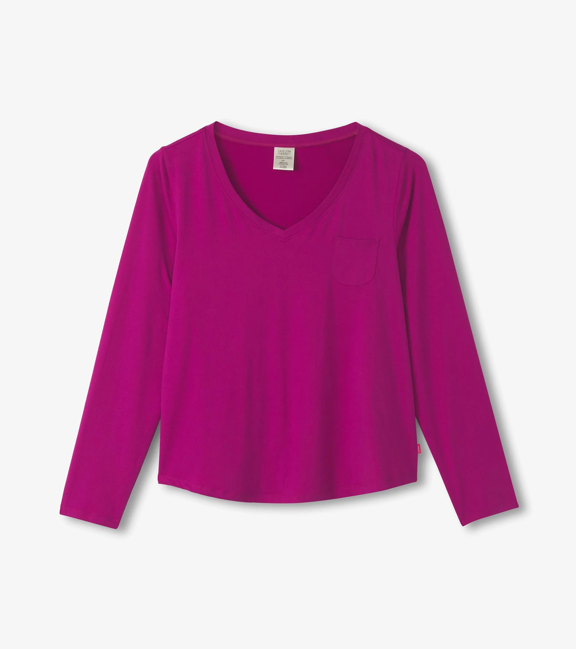 Women's Rose Violet Polyknit Long Sleeve T-Shirt - Image 5
