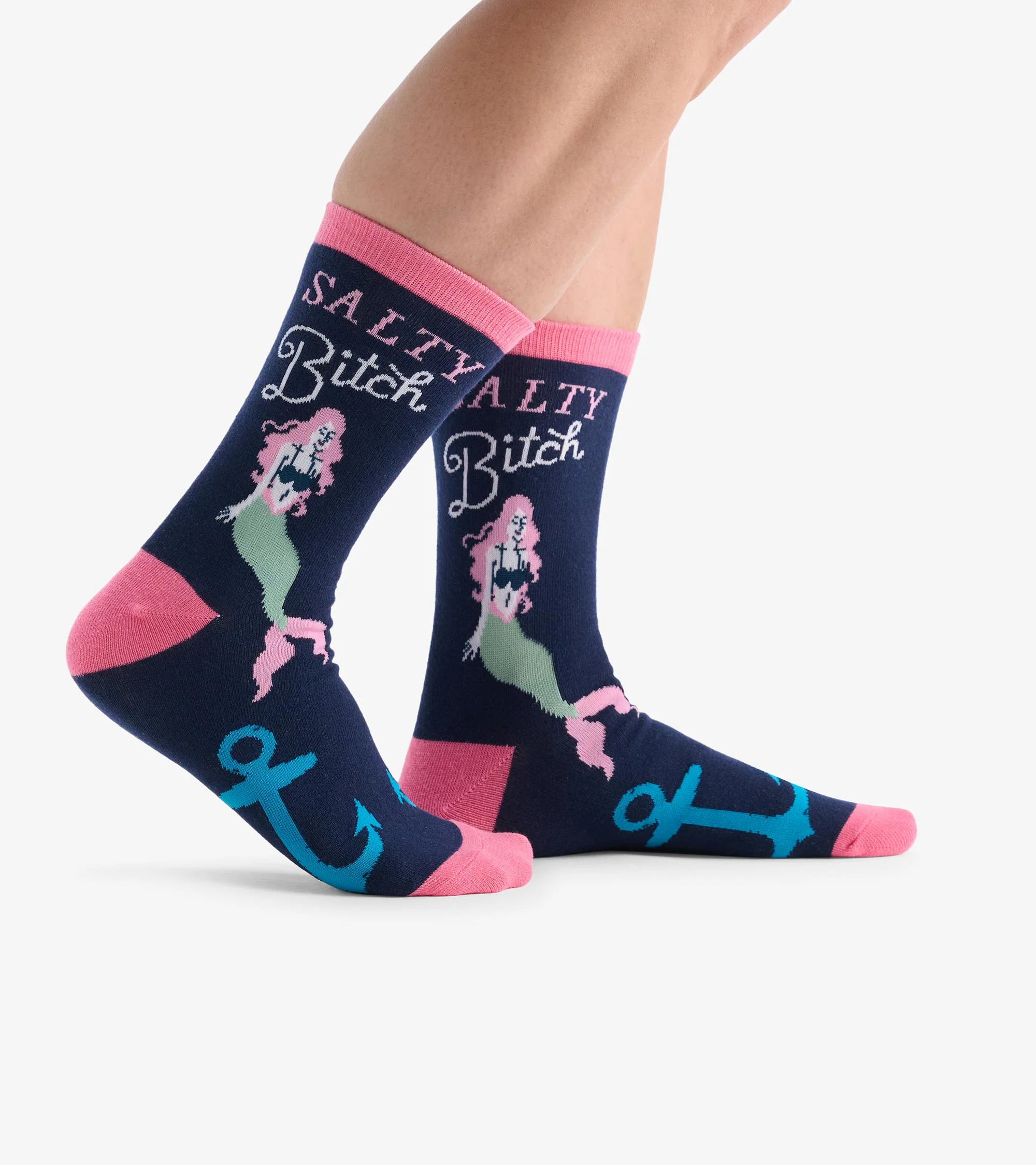 Women's Salty Bitch Crew Socks - Image 4
