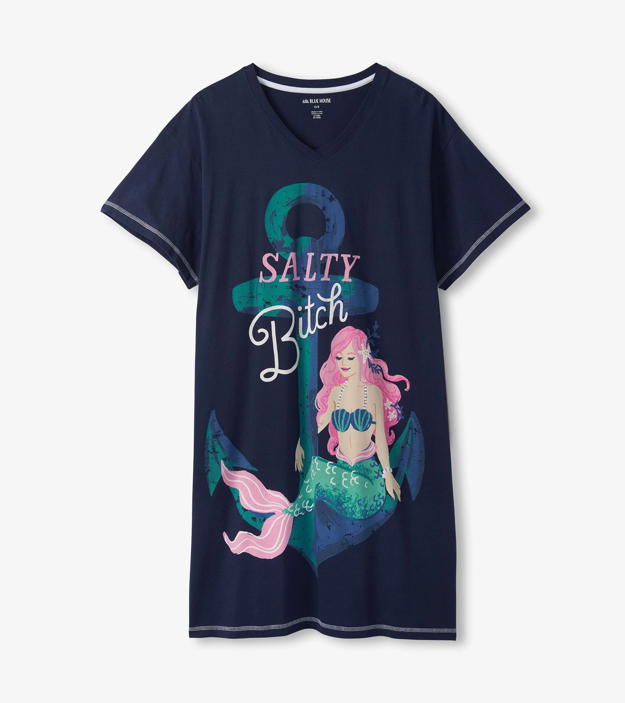 Women's Salty Bitch Cotton Sleepshirt - Image 2