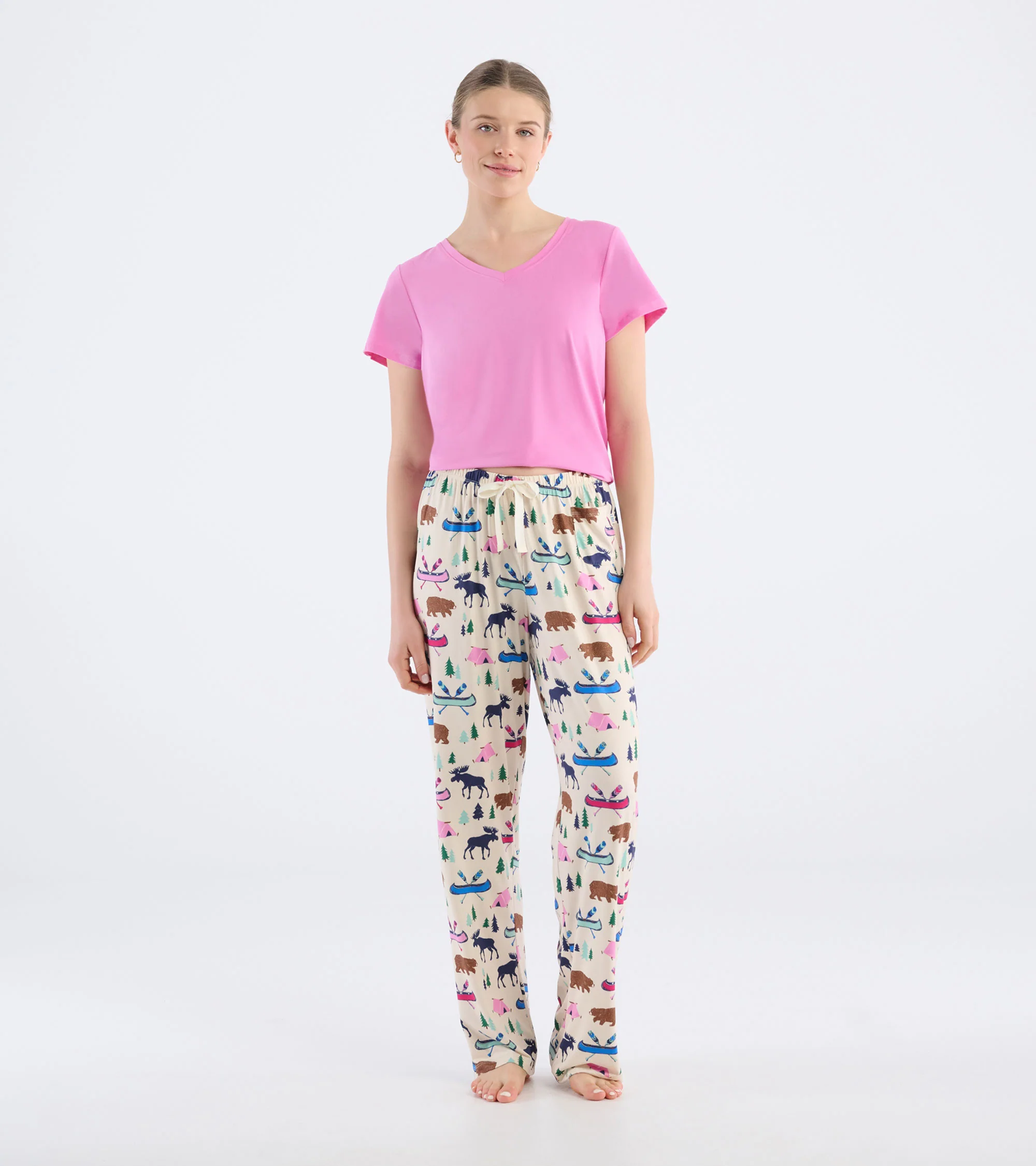 Women's Sketch Country Polyknit Pajama Pants - Image 3