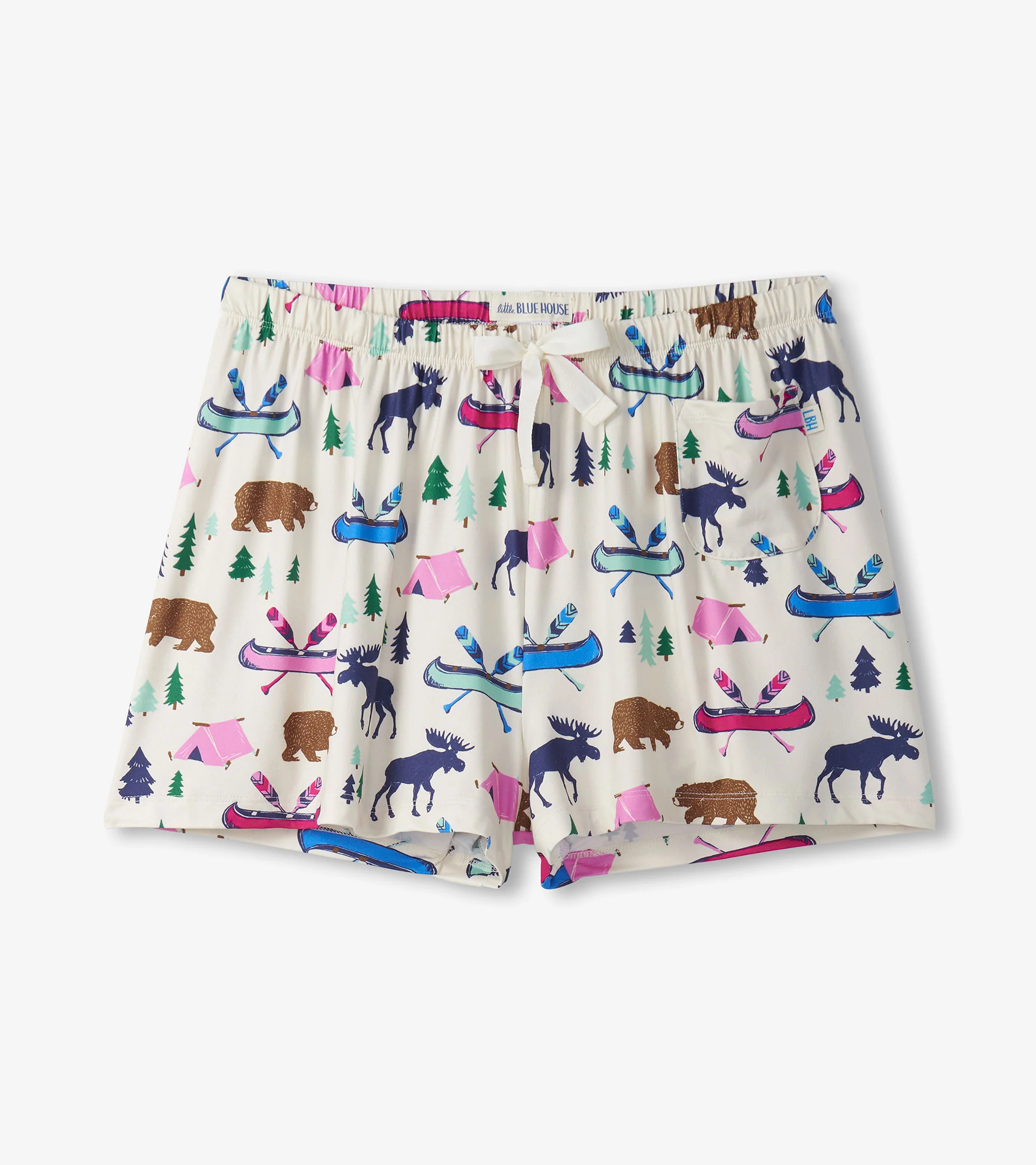 Women's Sketch Country Polyknit Pajama Shorts - Image 5