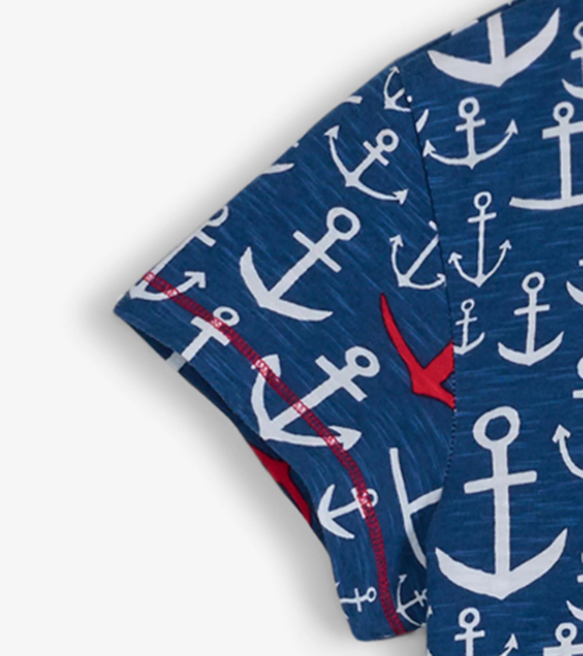 Women's Stacked Anchors Crew Neck T-Shirt Dress - Image 4