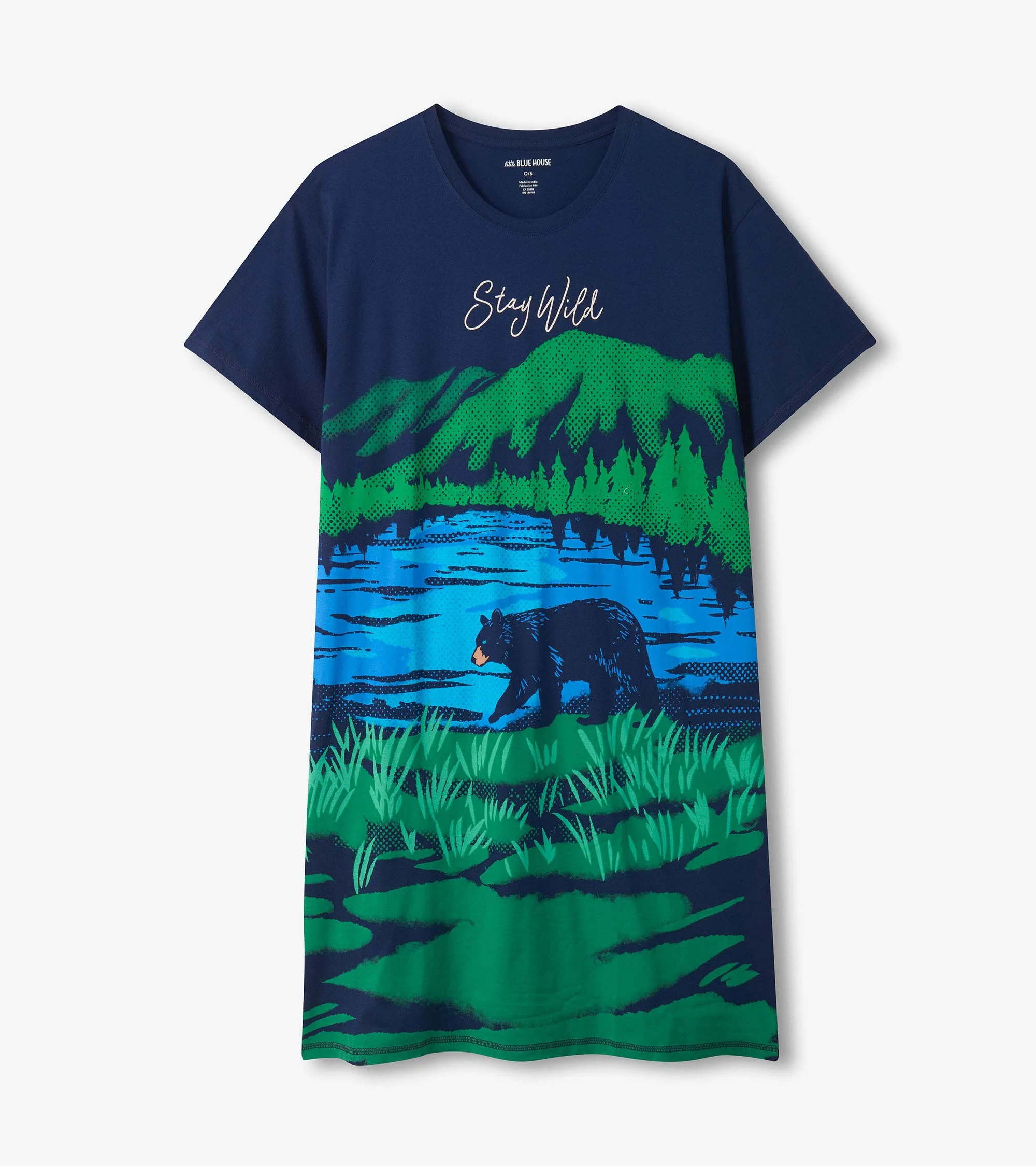Women's Stay Wild Cotton Cotton Sleepshirt - Image 2