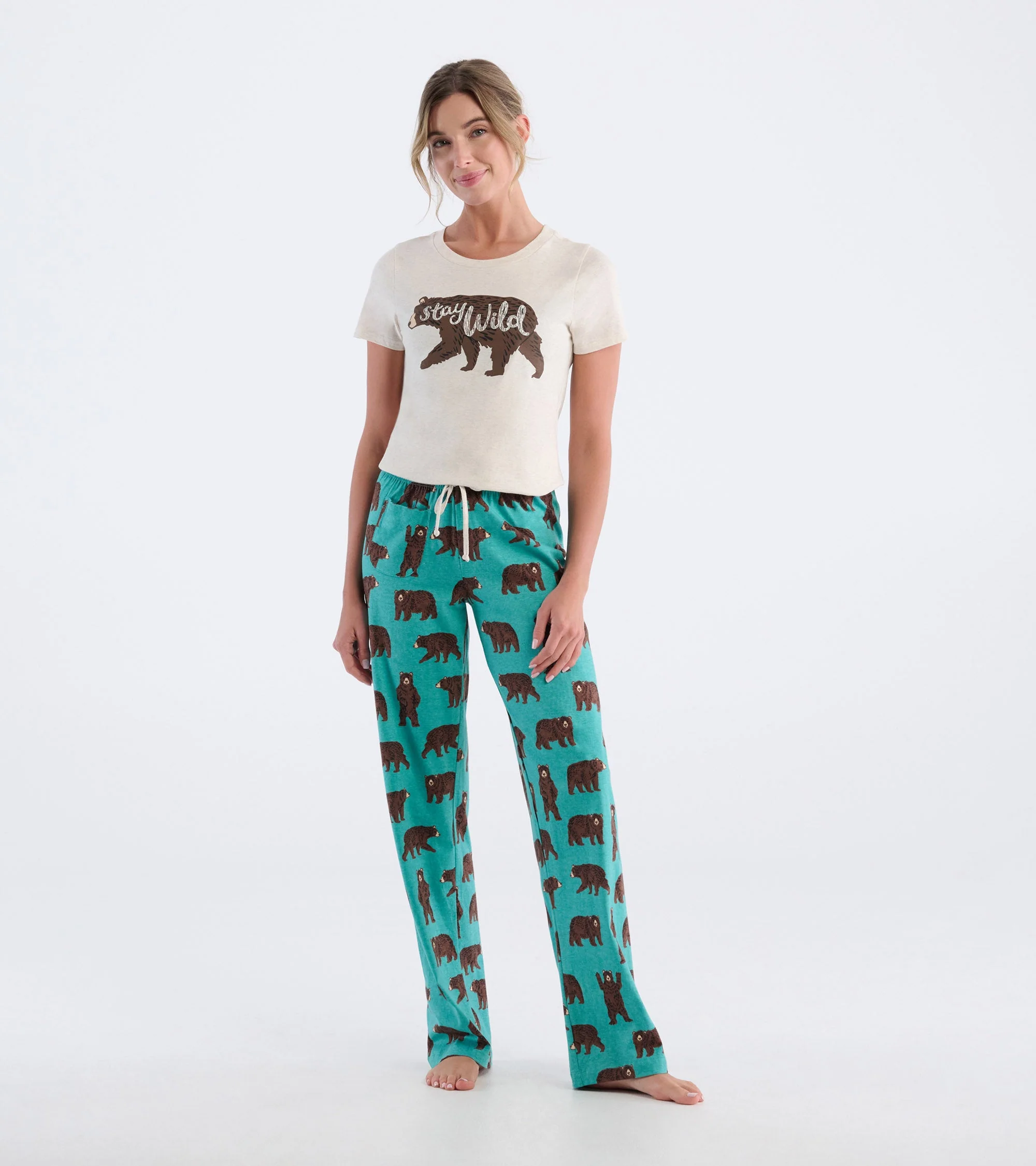 Women's Stay Wild Pajama T-Shirt - Image 3
