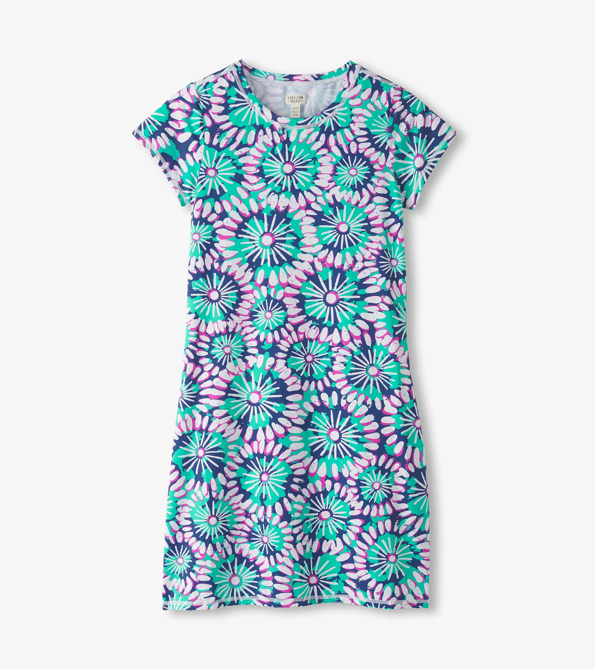Women's Sundial Mandala T-Shirt Dress - Image 2