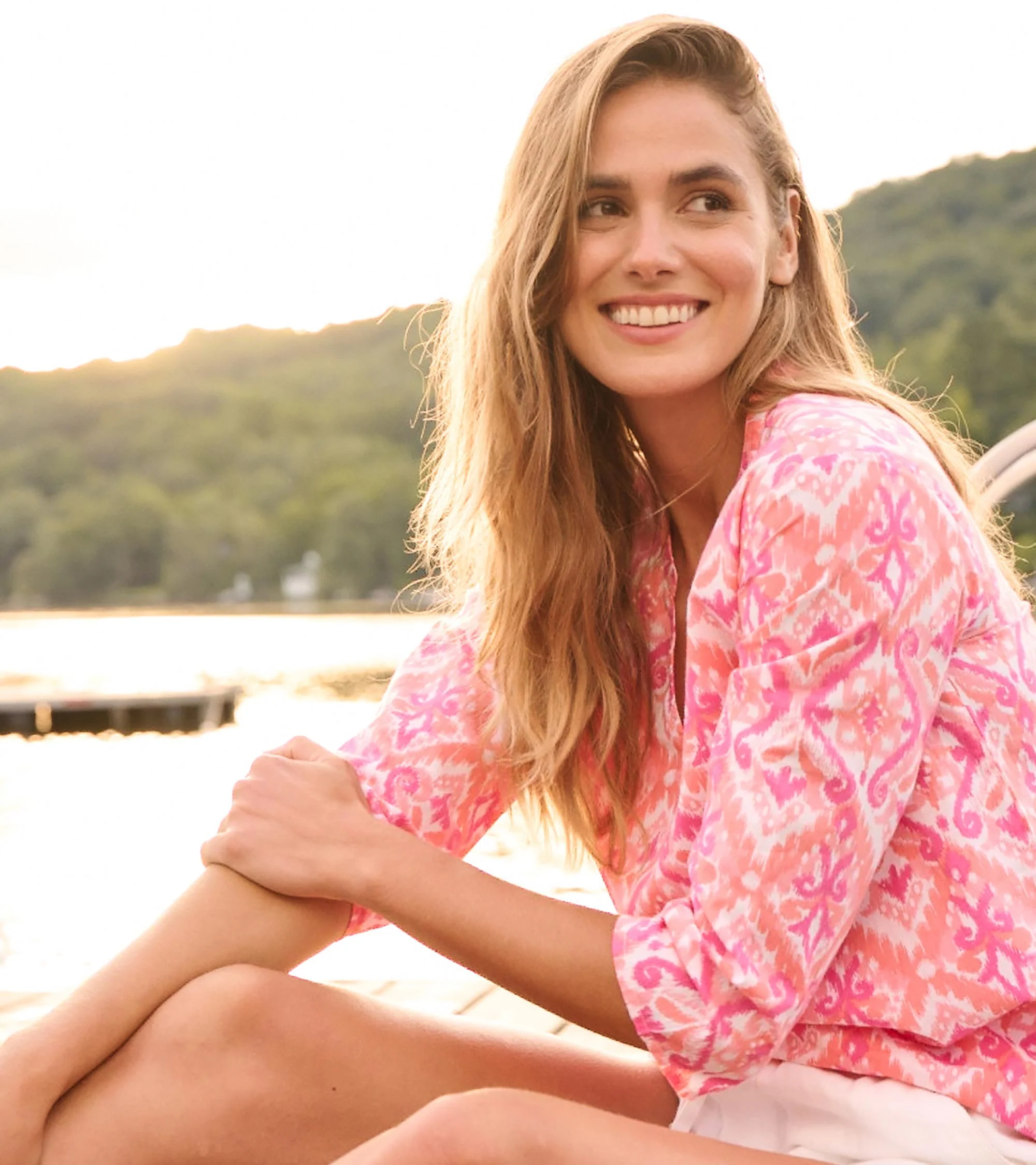 Women's Sunset Ikat Delray Beach Tunic - Image 5